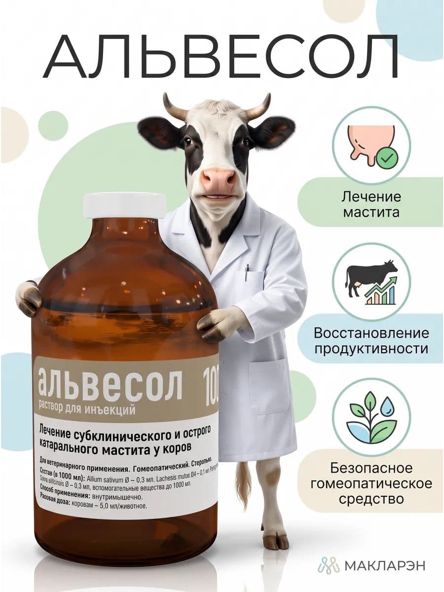 Альвесол, раствор для инъекций, 100 мл