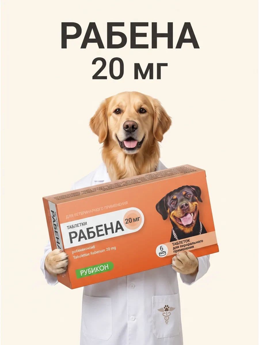 Рабена (Онсиор) таблетки для собак 20 мг, 6 таб.