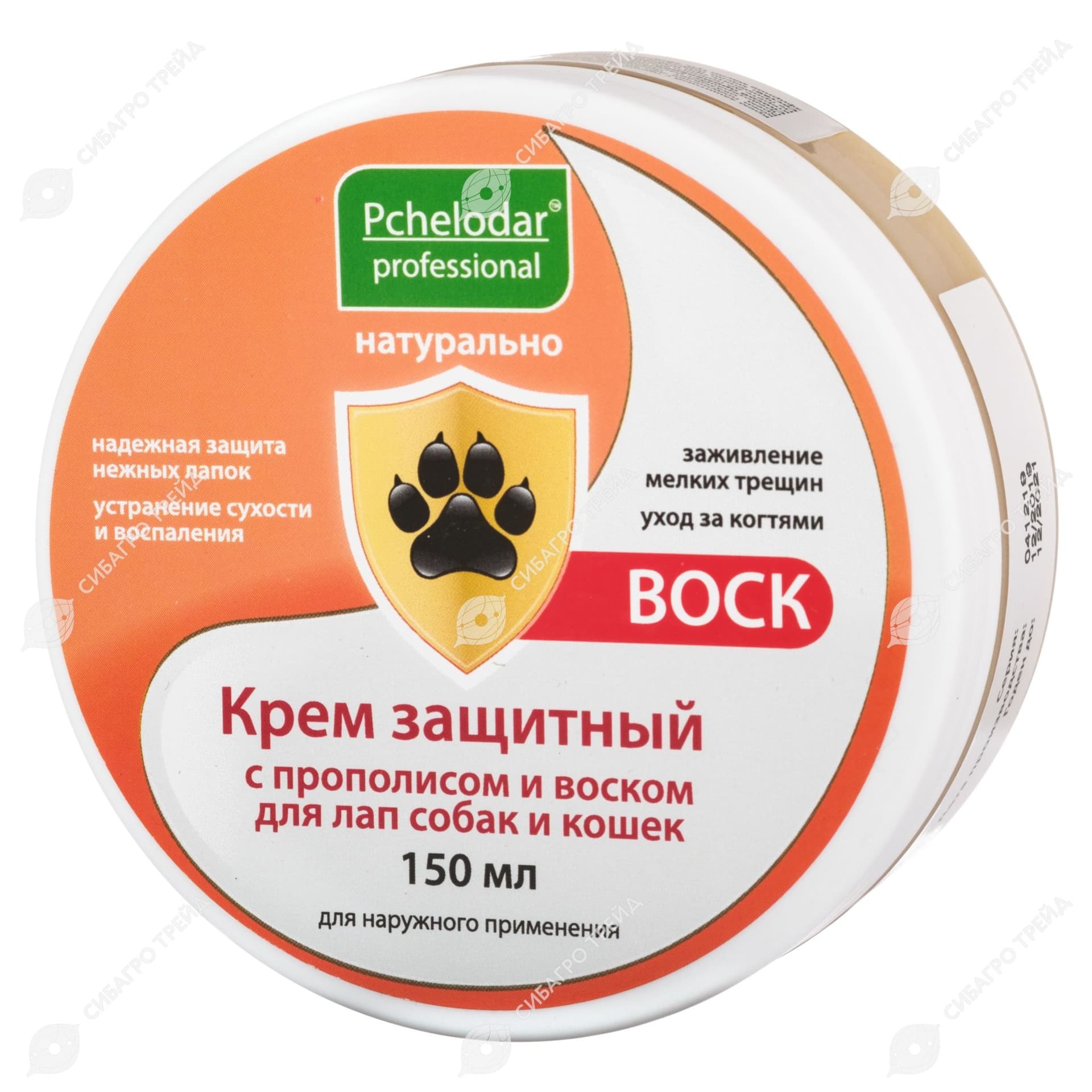 Крем Пчелодар защитный для лап с прополисом и воском 150мл (до 10.2026)