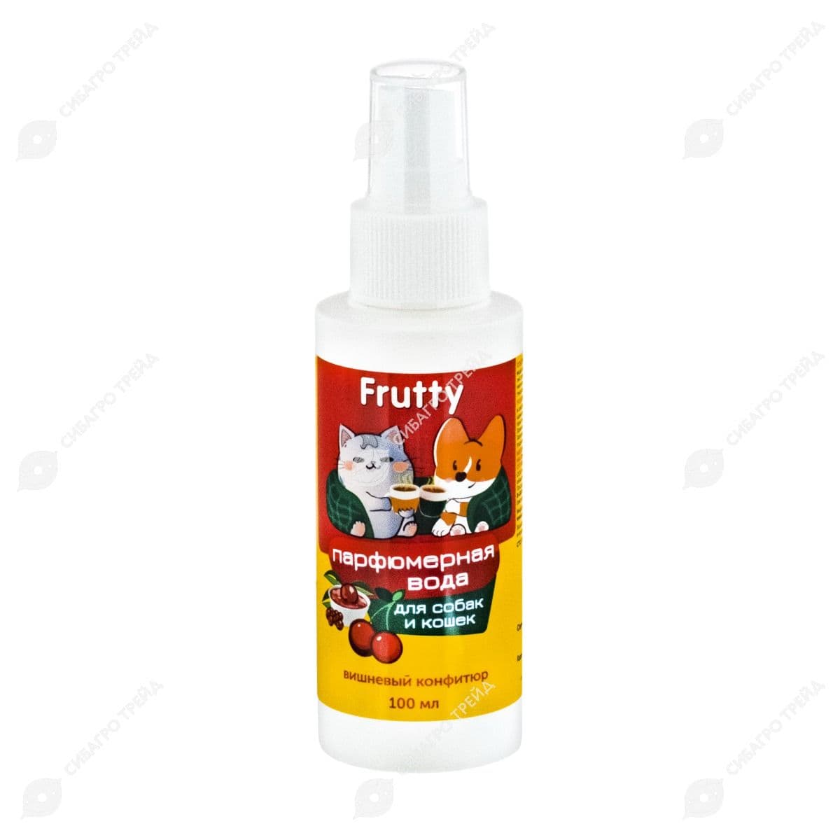 Парфюмерная вода Frutty Вишневый конфитюр для собак и кошек 100мл