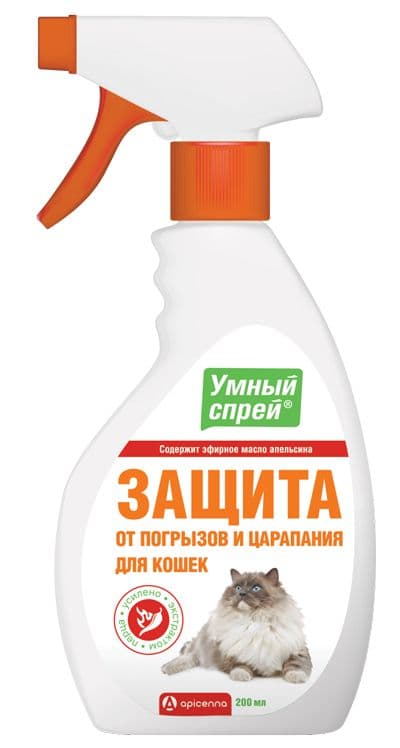 Спрей Защита от погрызов и царапания д/кош. 200мл (Умный спрей)