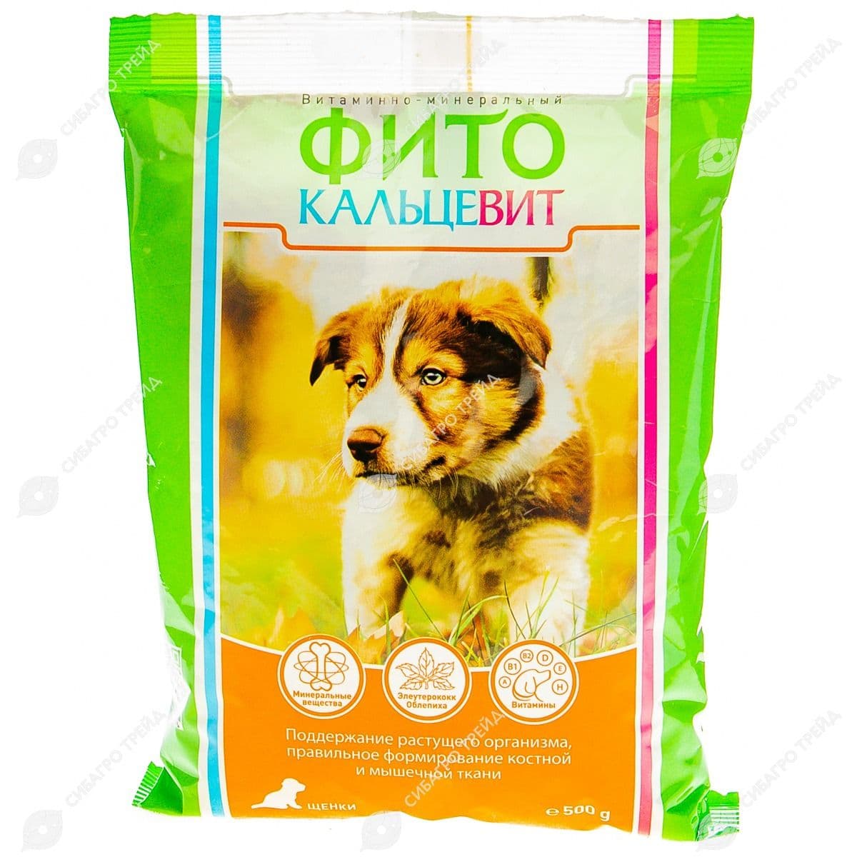 Фитокальцевит д/щенков уп.500г