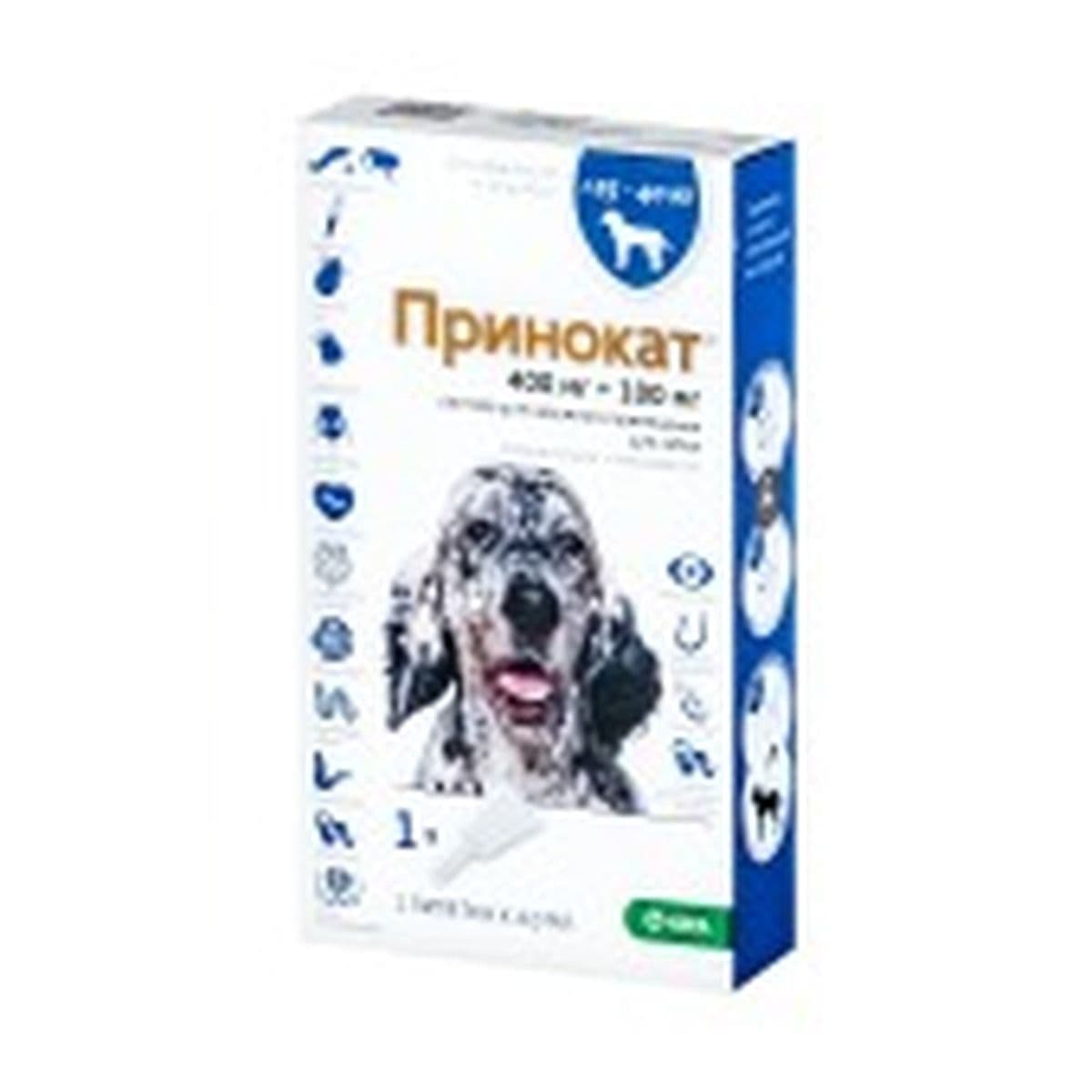 Принокат для собак 25-40 кг 400/100мг, 4мл, 1 пипетка