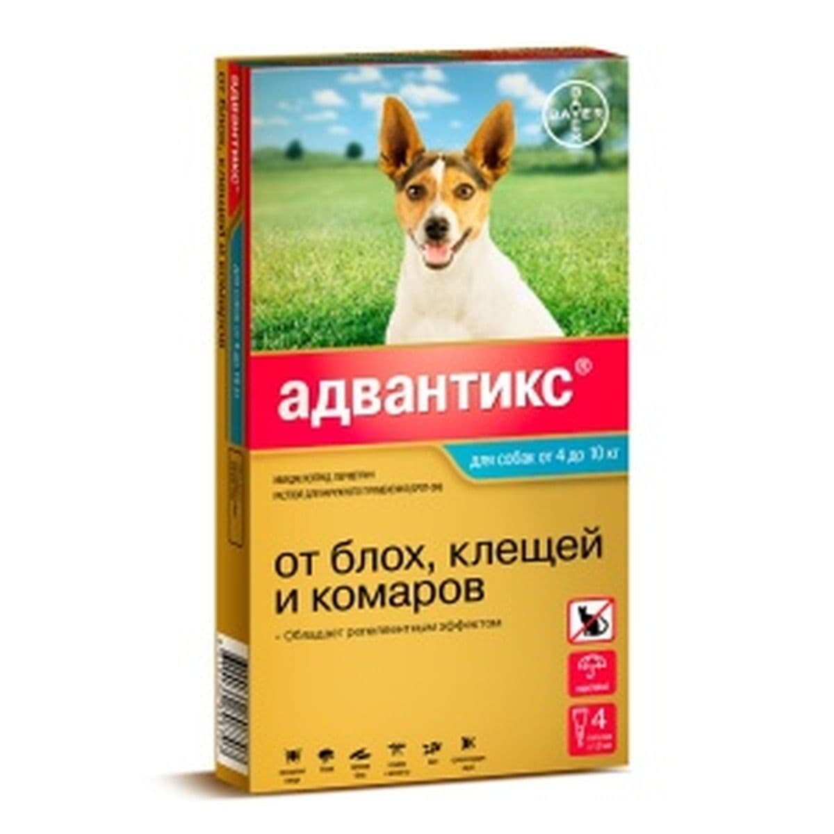 Адвантикс 100 д/соб. 4-10кг уп.1 ПИПЕТКА!! (до 02.2028)
