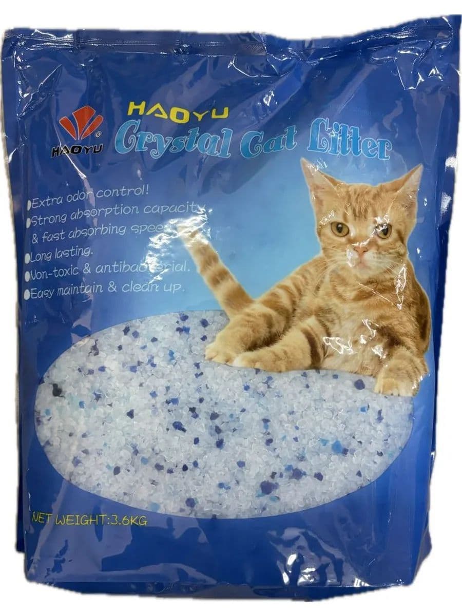 Наполнитель для кошачьего туалета Crystal Cat силикагелевый, 3,6 кг