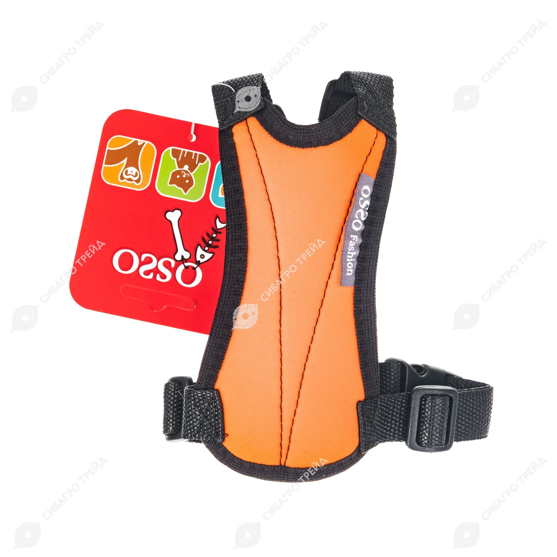 Шлейка OSSO Fashion для собак р.S оранжевый
