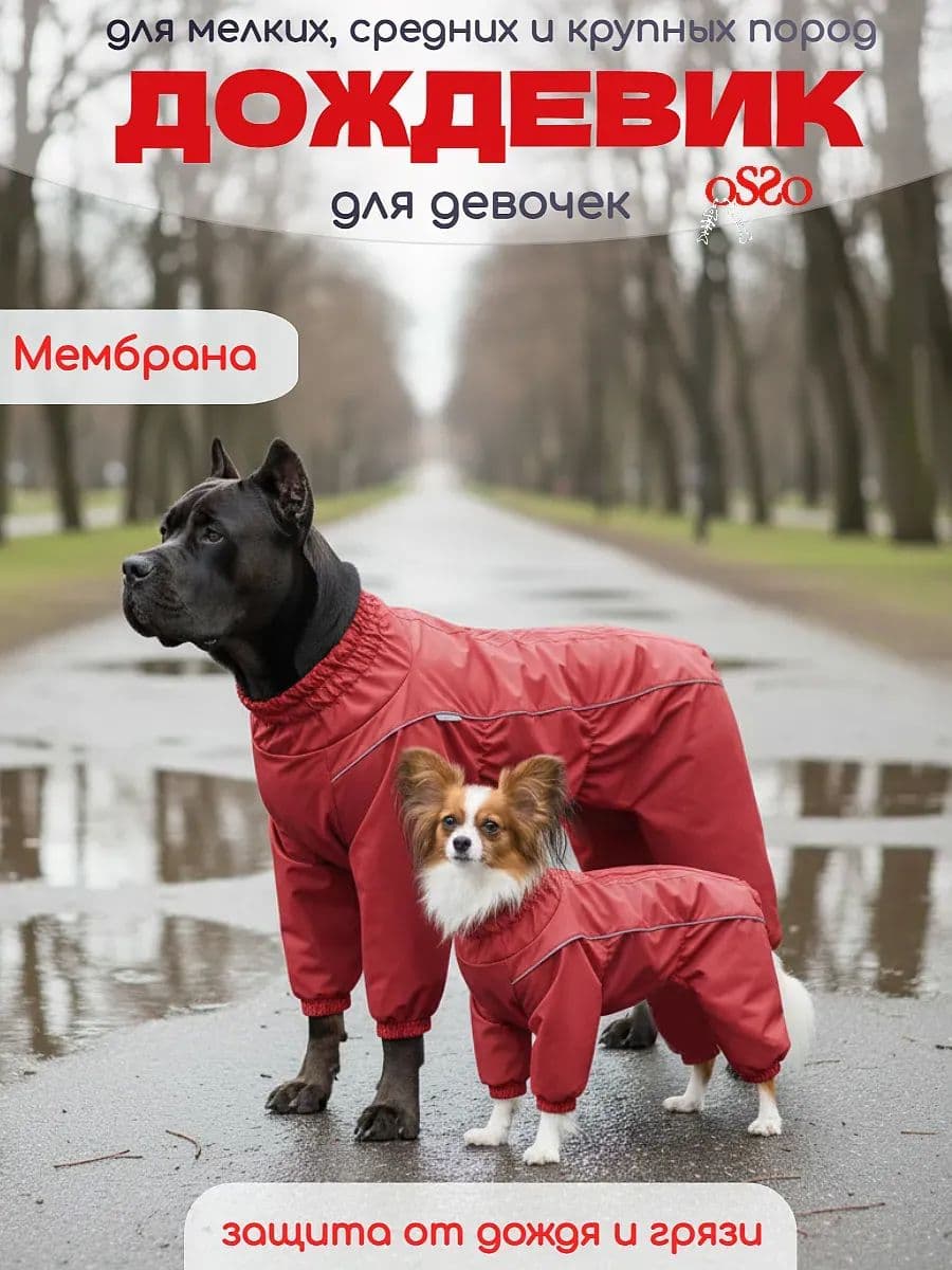 Комбинезон для собак OSSO Fashion, для девочек, размер 55-2 (длина спины 55 см)