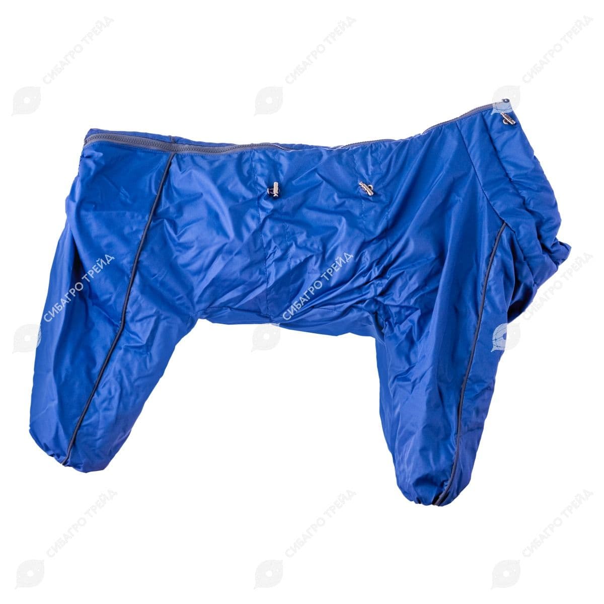 Комбинезон утепленный на флисе для собак, для мальчиков,голубой, размер 45-2 (длина спины 45 см)