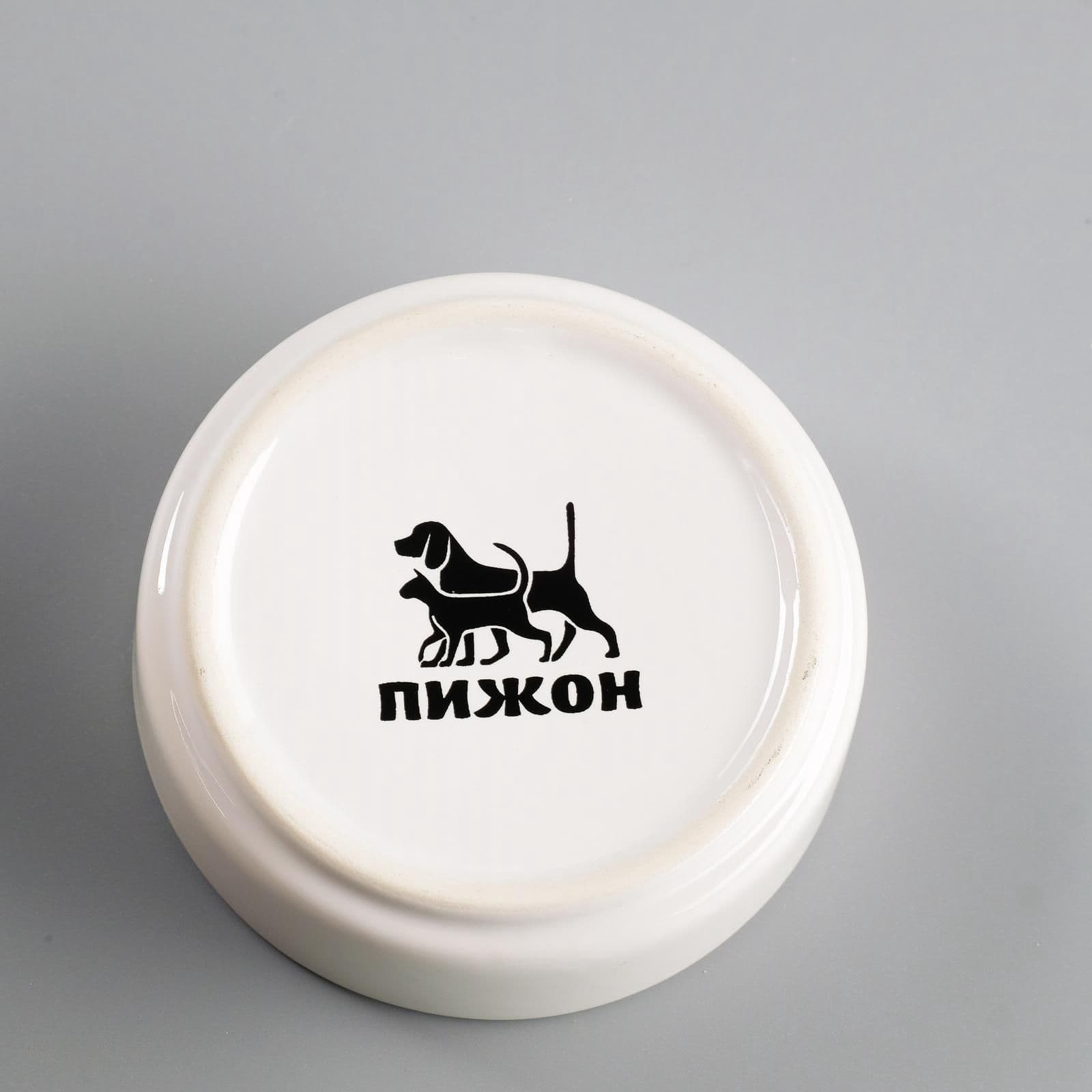 Миска керамическая для грызунов "Сытая мордочка", 8,5 х 3 см, 80 мл