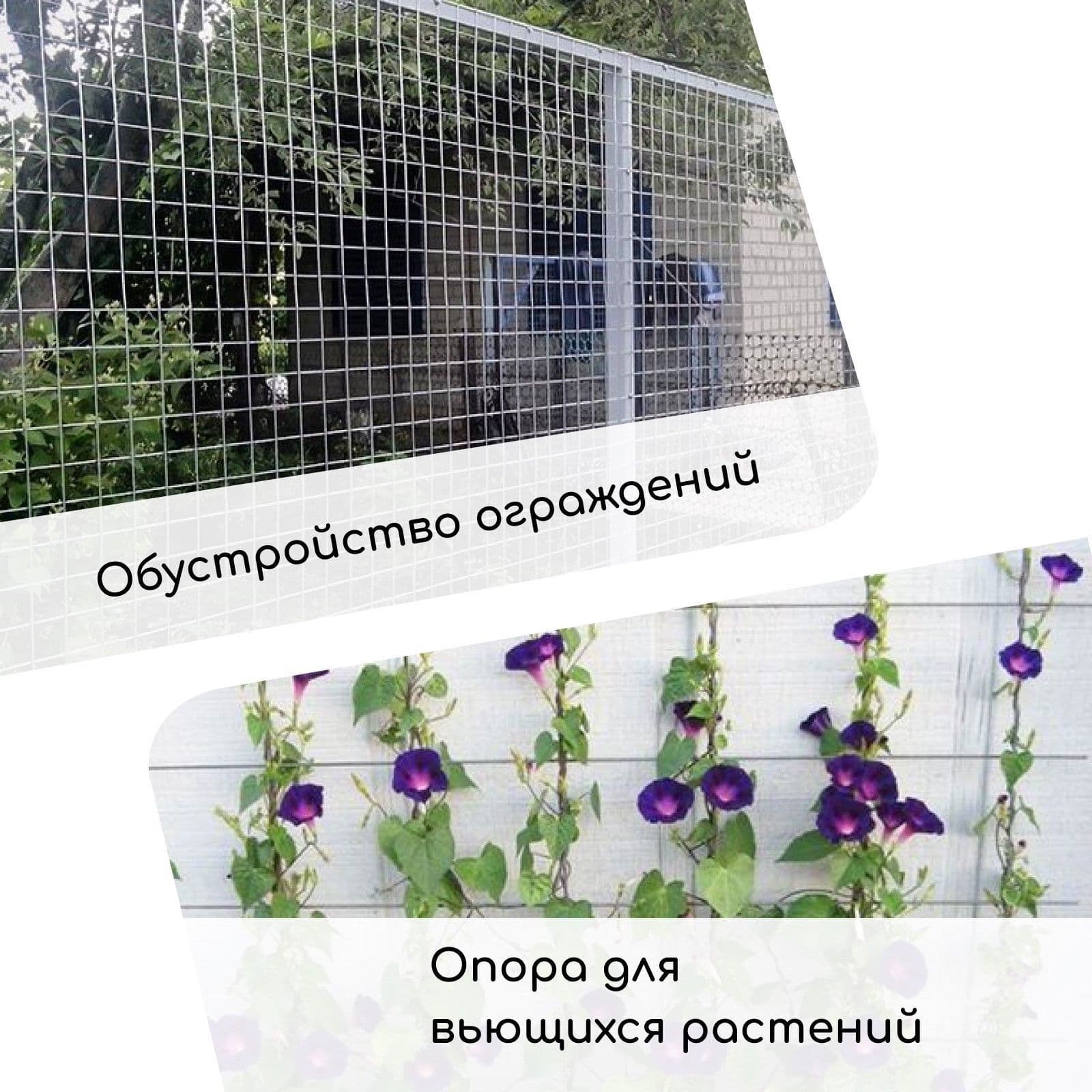 Сетка сварная с ПВХ покрытием, 10 х 1 м, ячейка 75 х 100 мм, d - 1 мм, металл, Greengo