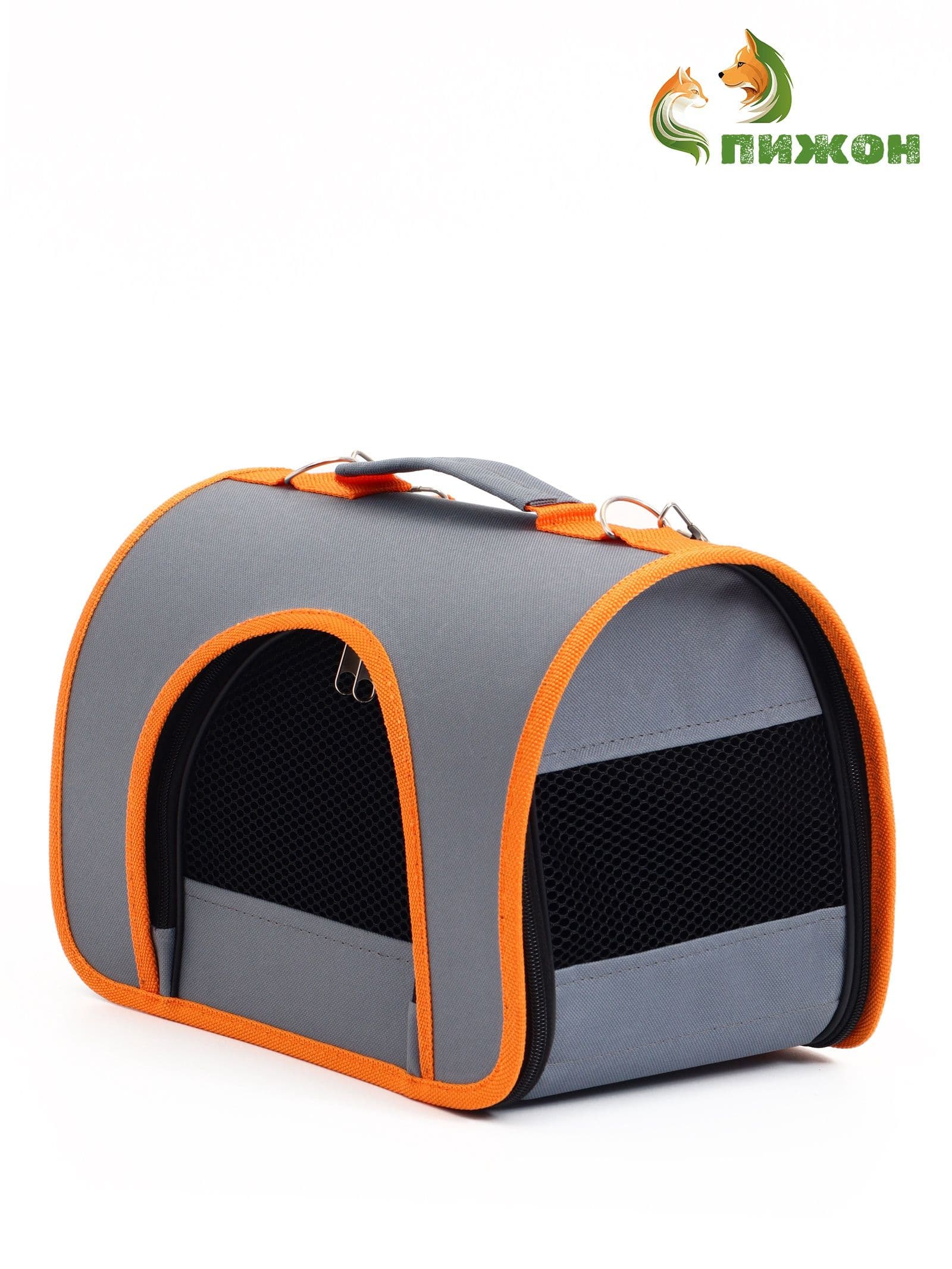 Переноска для кошек, собак, сумка для животных, каркасная, 31*20,5*22 см, синий-красный