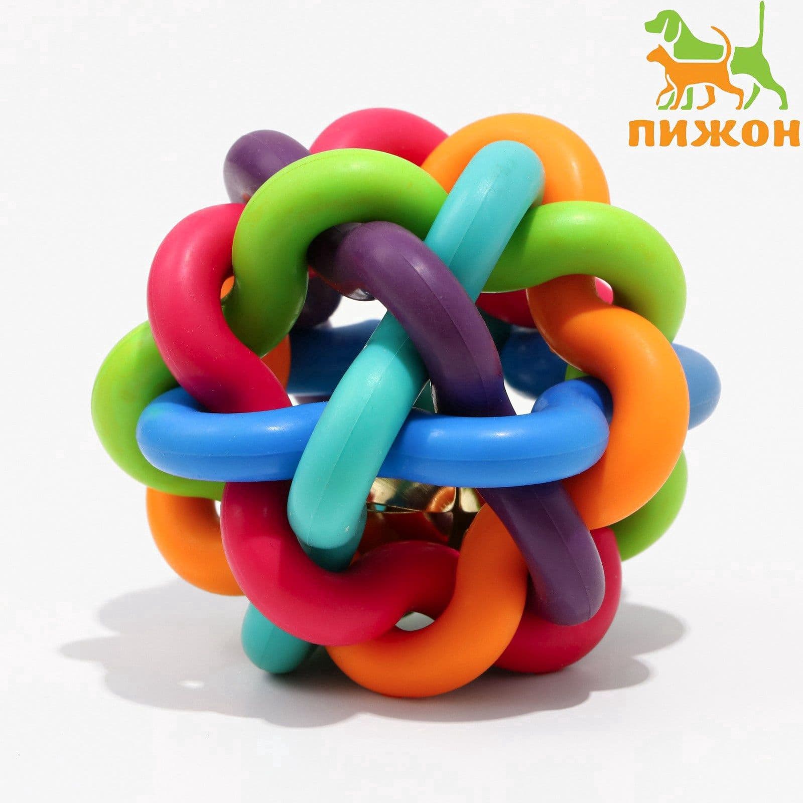 Мяч Молекула с бубенчиком, 7 см
