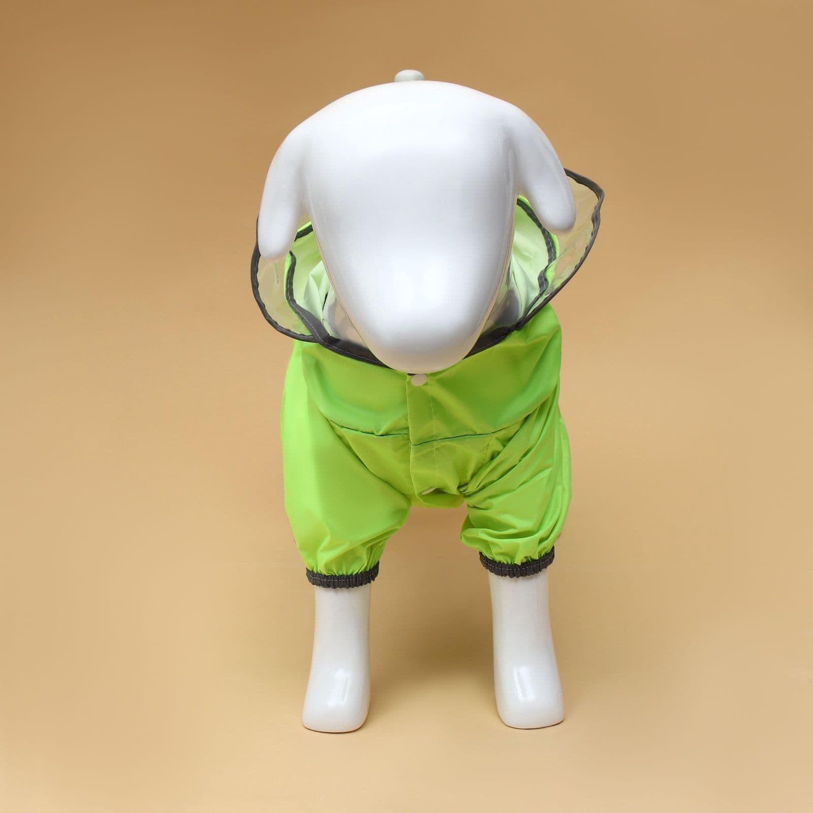 Комбинезон для собак, демисезонный с козырьком, размер ХL (ДС 40, Ог 58, ОШ 43 см), зелёный 985440