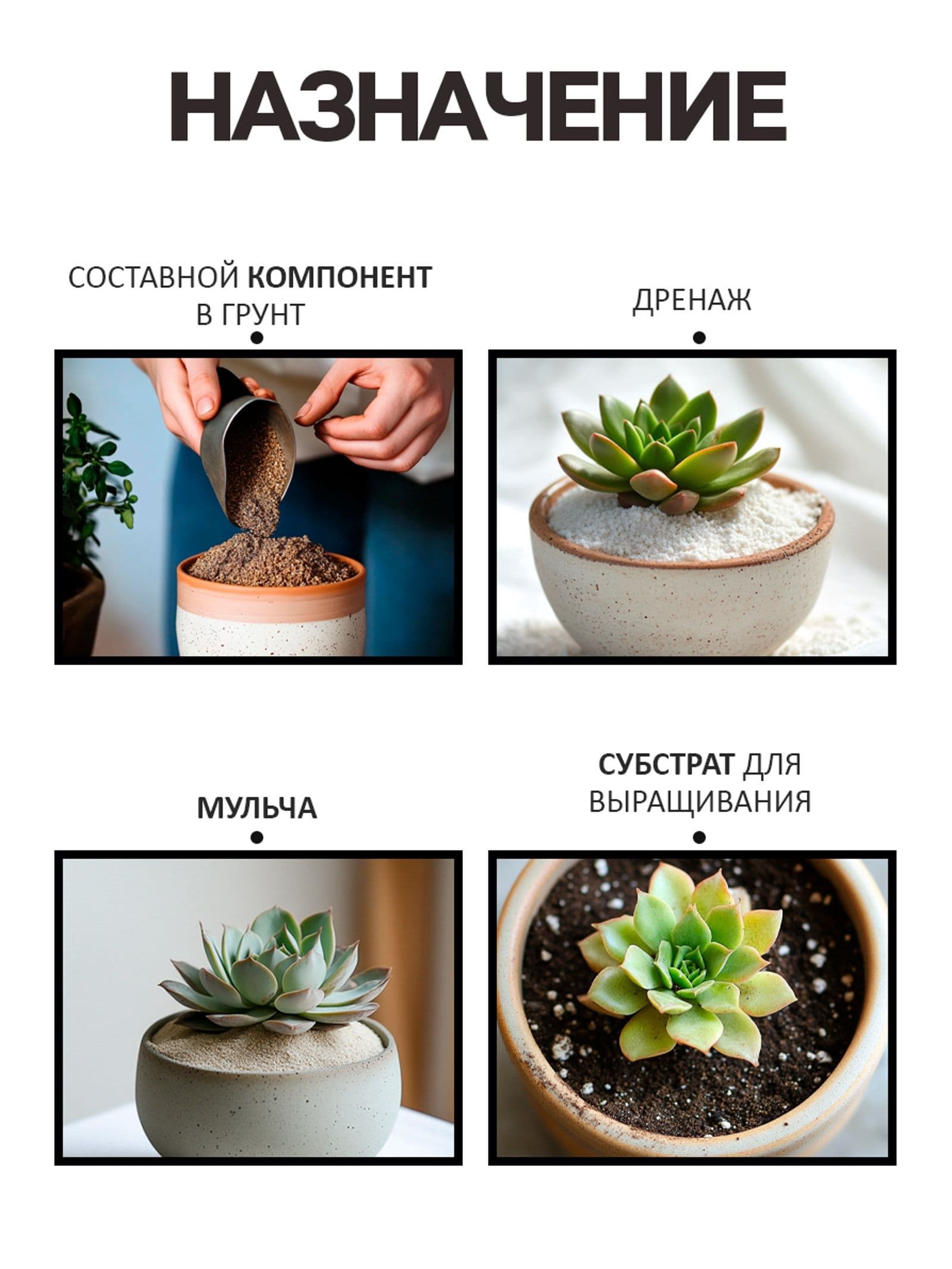 Грунт для растений речной песок
