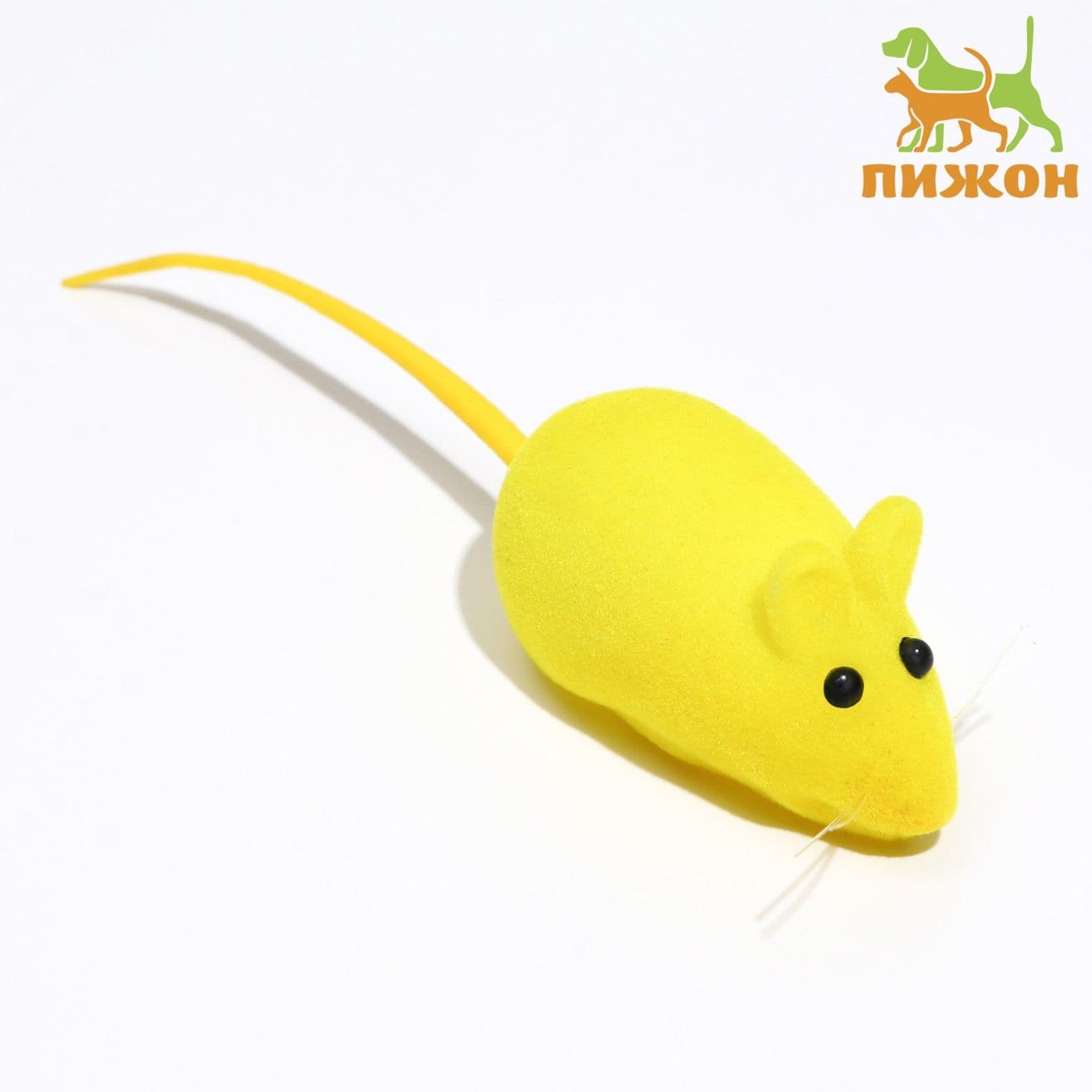 Игрушка для кошек мышь бархатная, 6 см