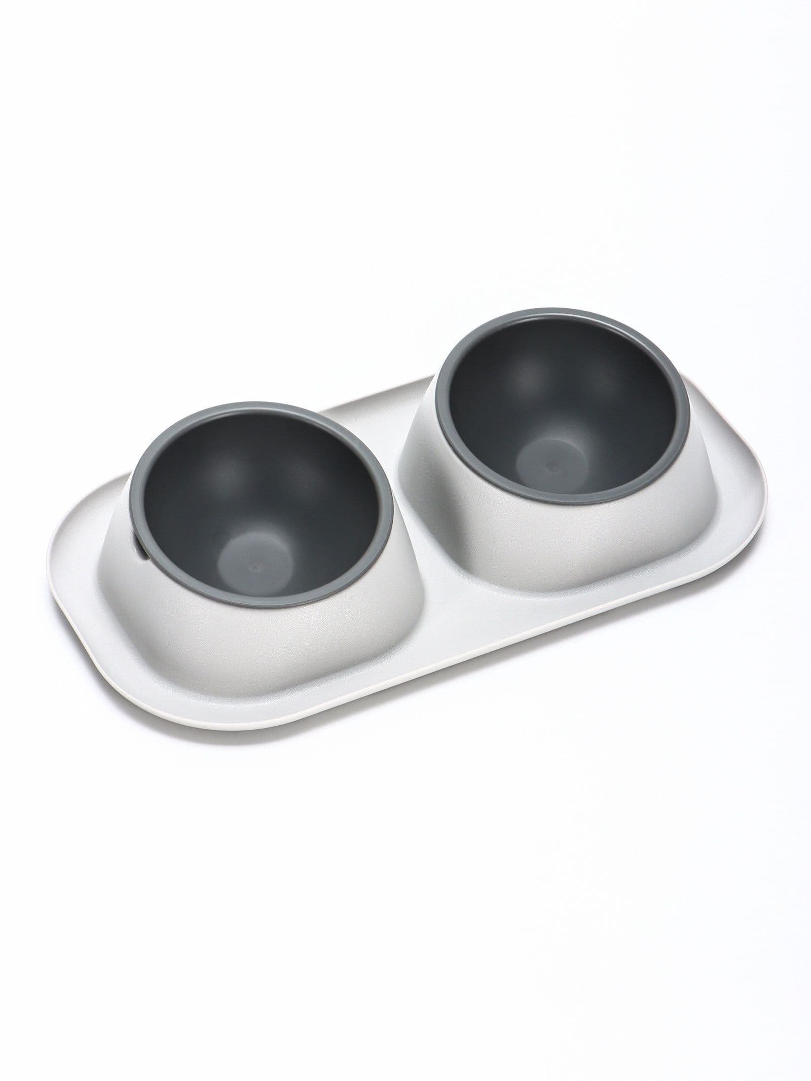 Миска для животных Дубль Мини0,2 л , Soft-touch, смоки