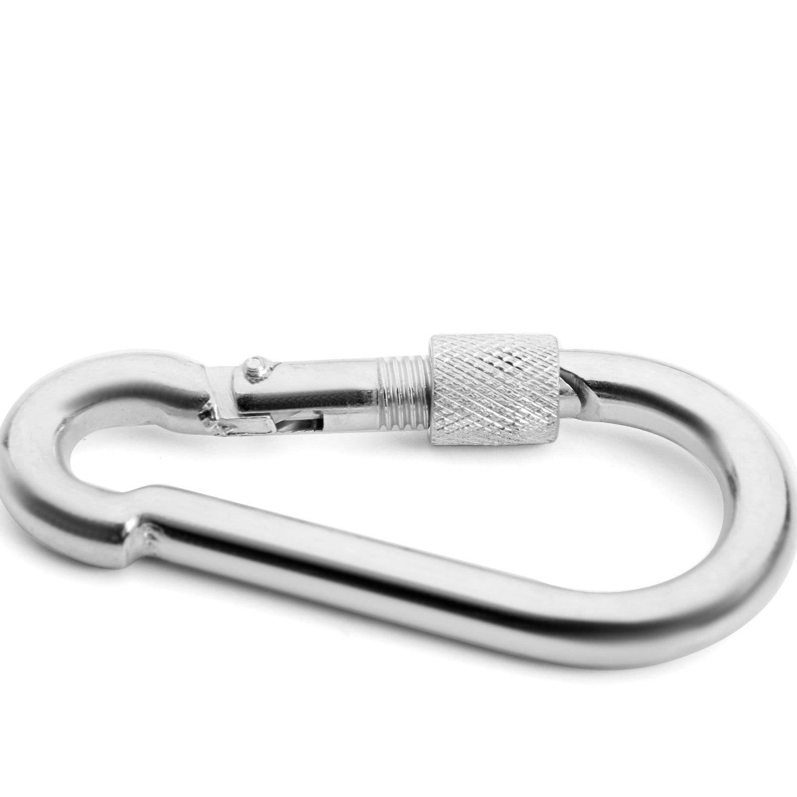 Карабин монтажный с фиксатором, DIN5299D, 8х80 мм, 1 шт.