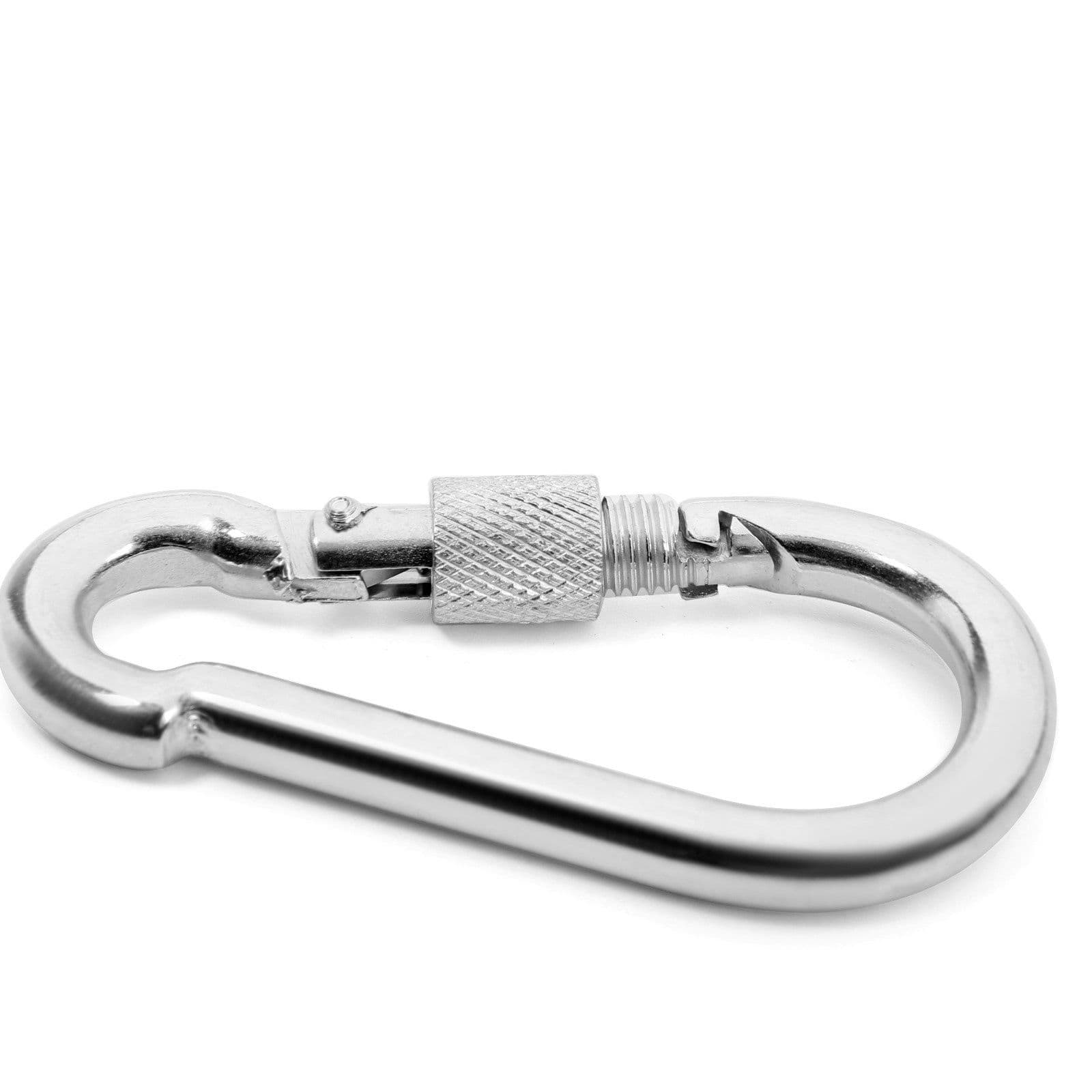 Карабин монтажный с фиксатором, DIN5299D, 8х80 мм, 1 шт.