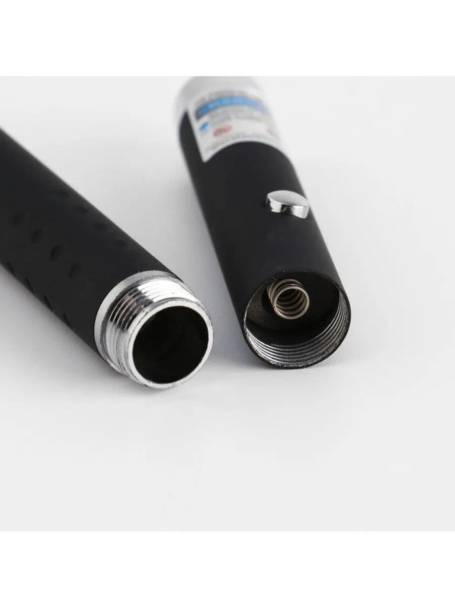 Лазерная указка, дальность 500 м, 405 нм, 2 ААА, фиолетовый луч, 15.5х1.4 см