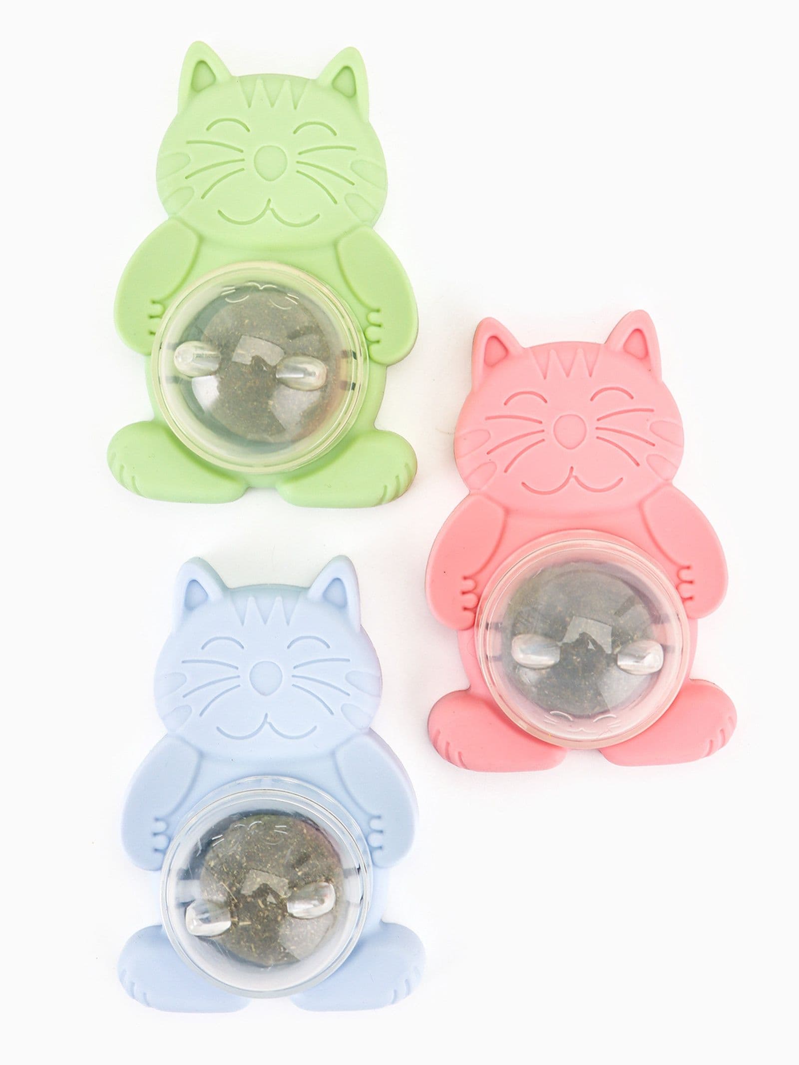 Игрушка для кошек из кошачьей мяты Большой Кот на основании, 4.5 6 6 см, микс цветов