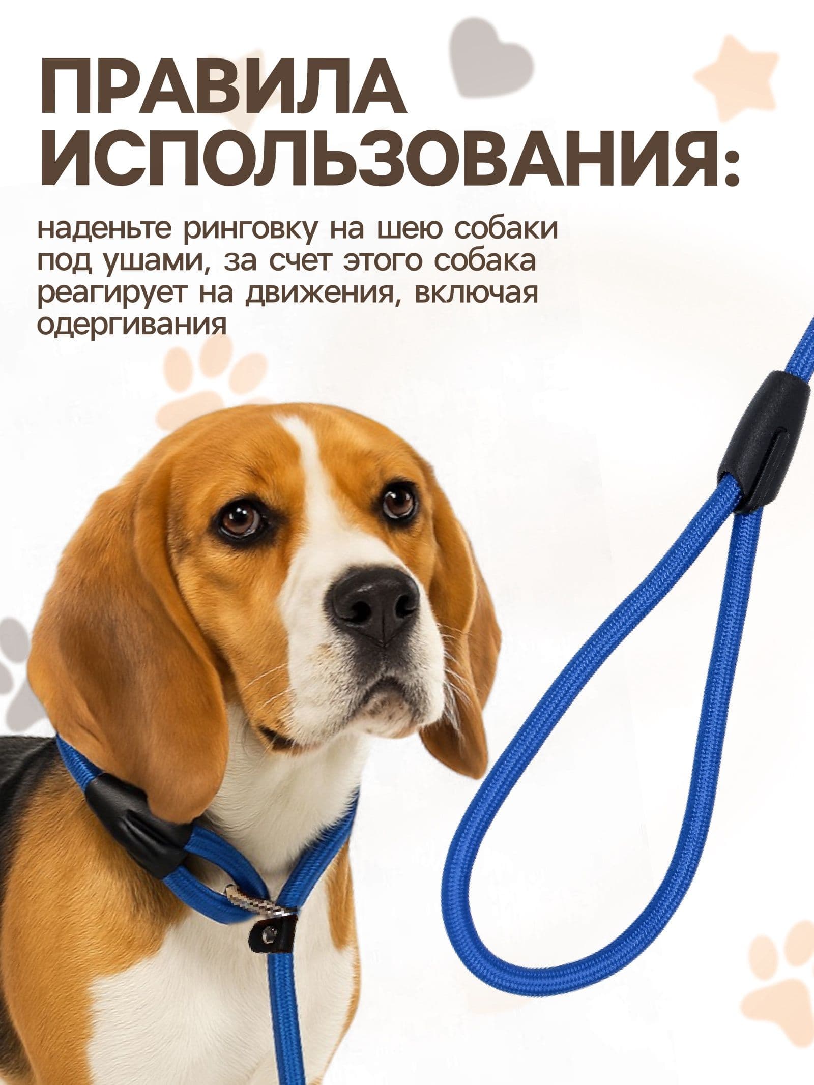 Ринговкадля собак, 130х 1 см, синяя