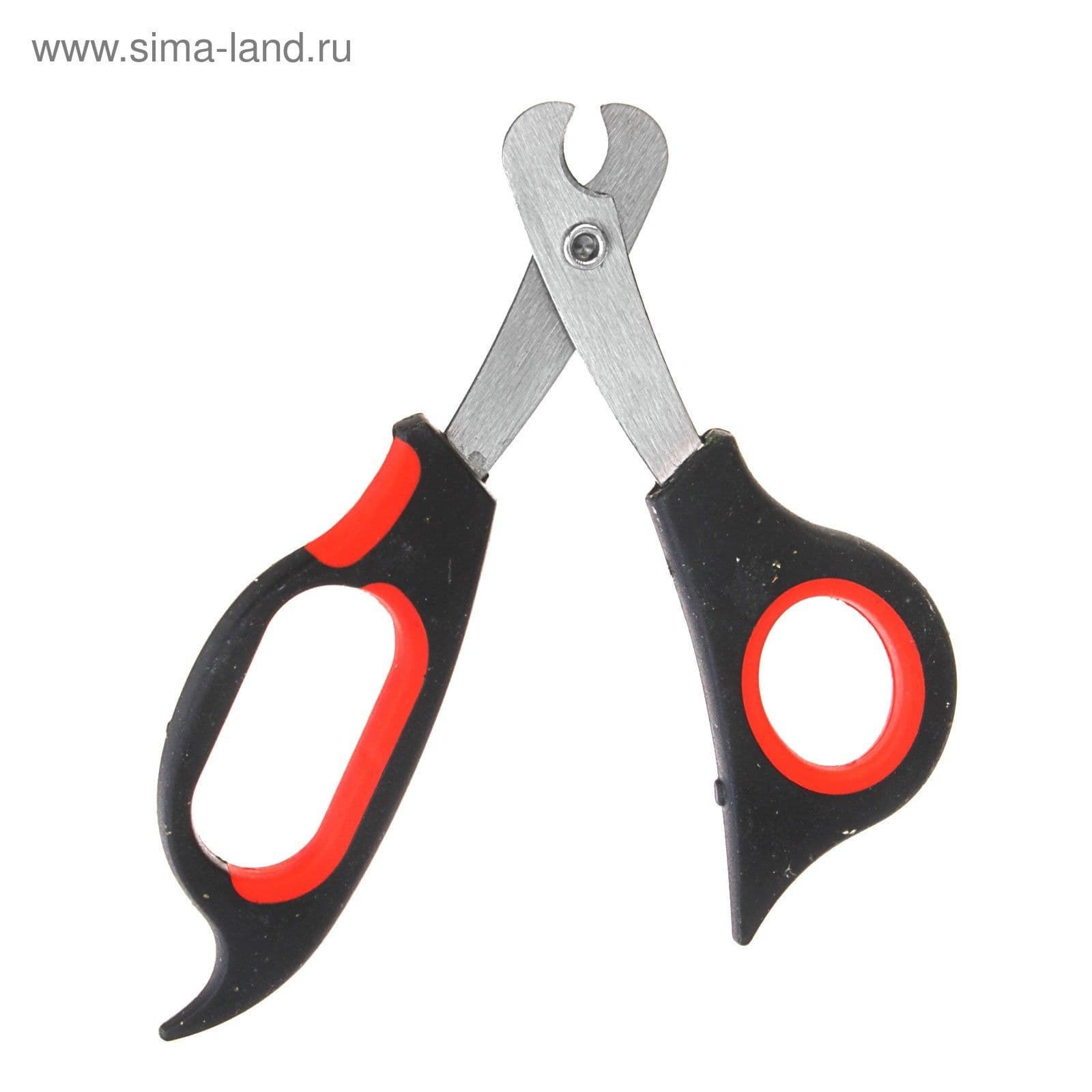 Ножницы-когтерезы средние с упором для пальца, 12 х 4,5 х 1,4 см, эконом