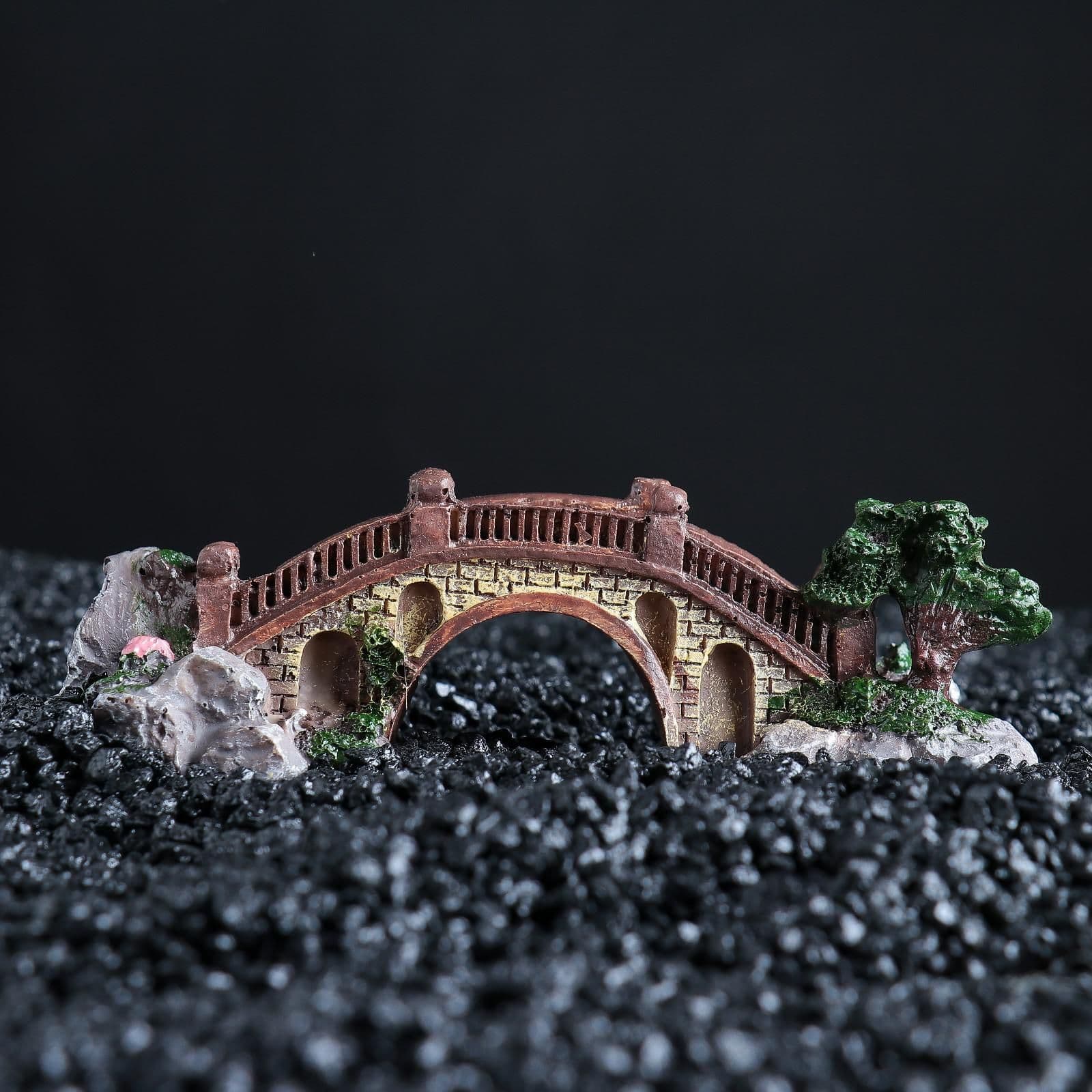 Декор для аквариума для рыбок, "Мост", 15,5 х 6 х 5 см