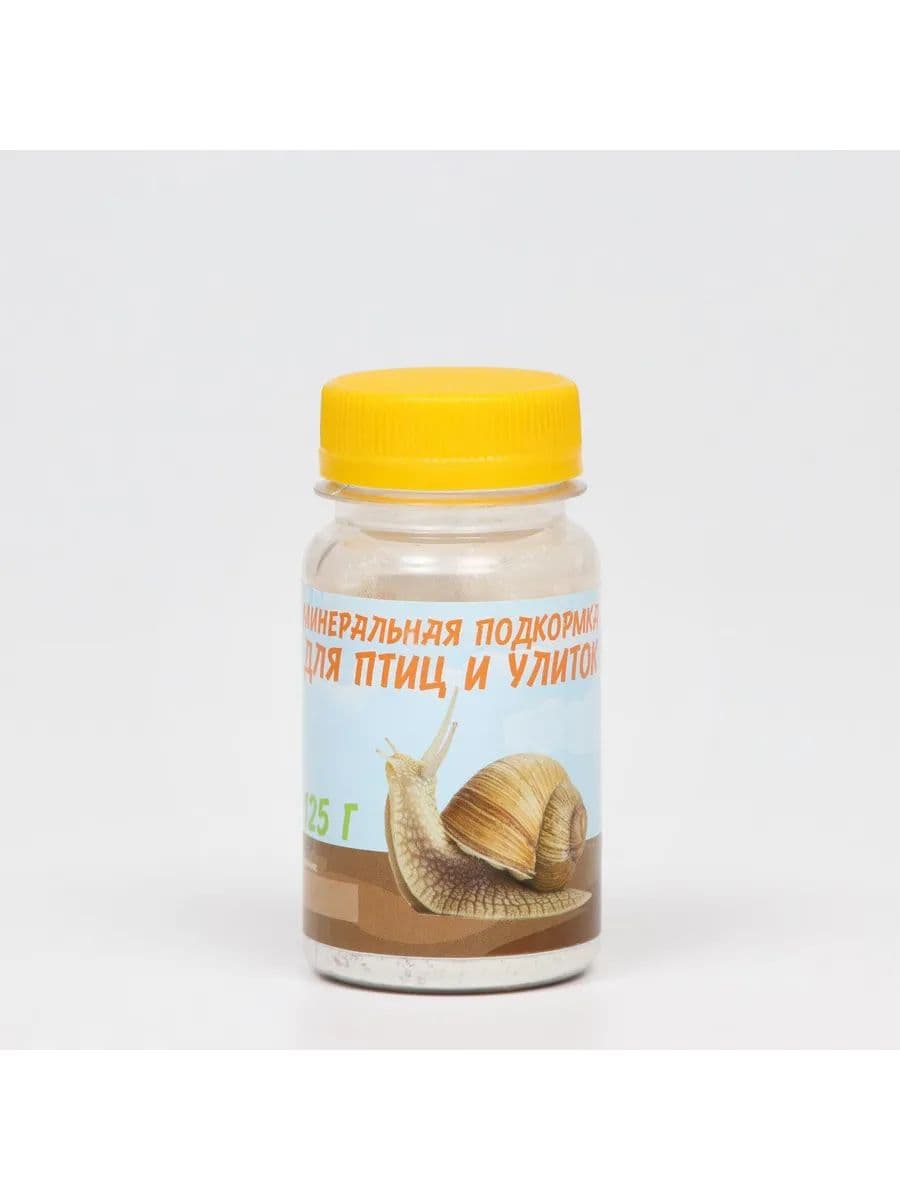 Минеральная подкормка Пижон для птиц и улиток, банка, 125 г