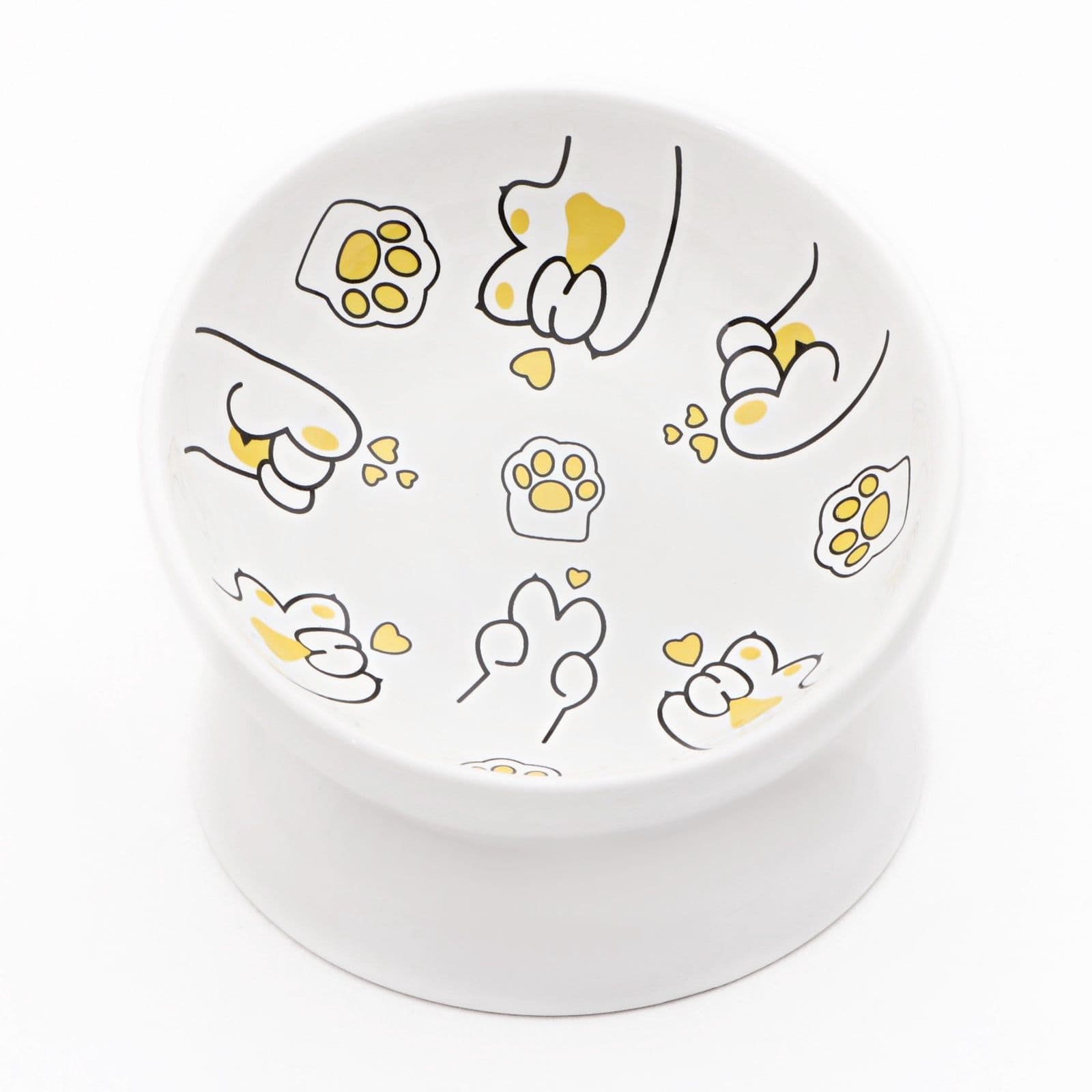 Миска для кошек керамическая 150 мл, 13x9 cм, белая