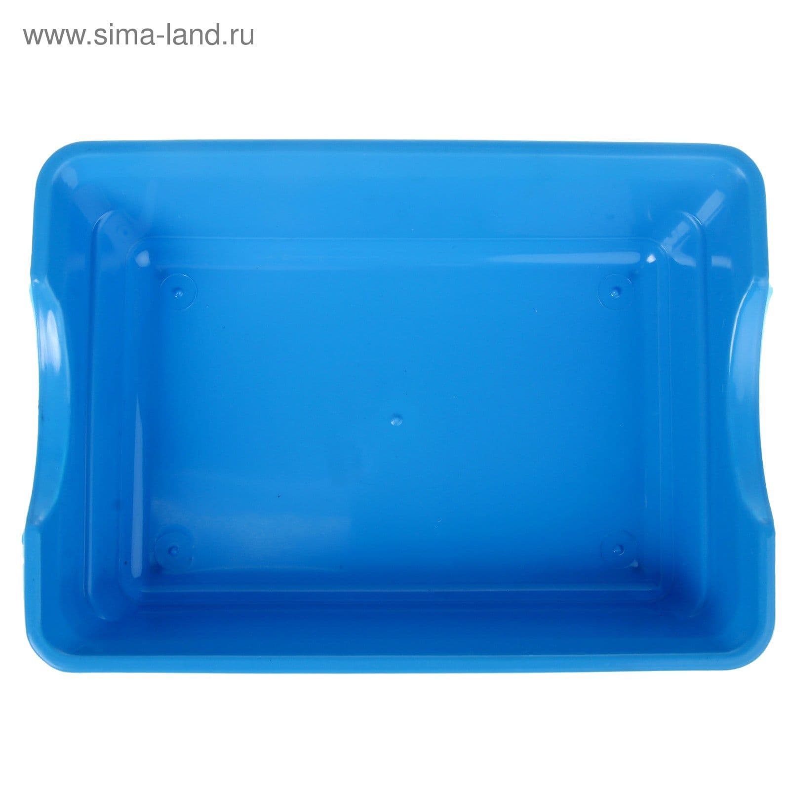 Туалет глубокий, без сетки, 36*26*9 см, синий микс
