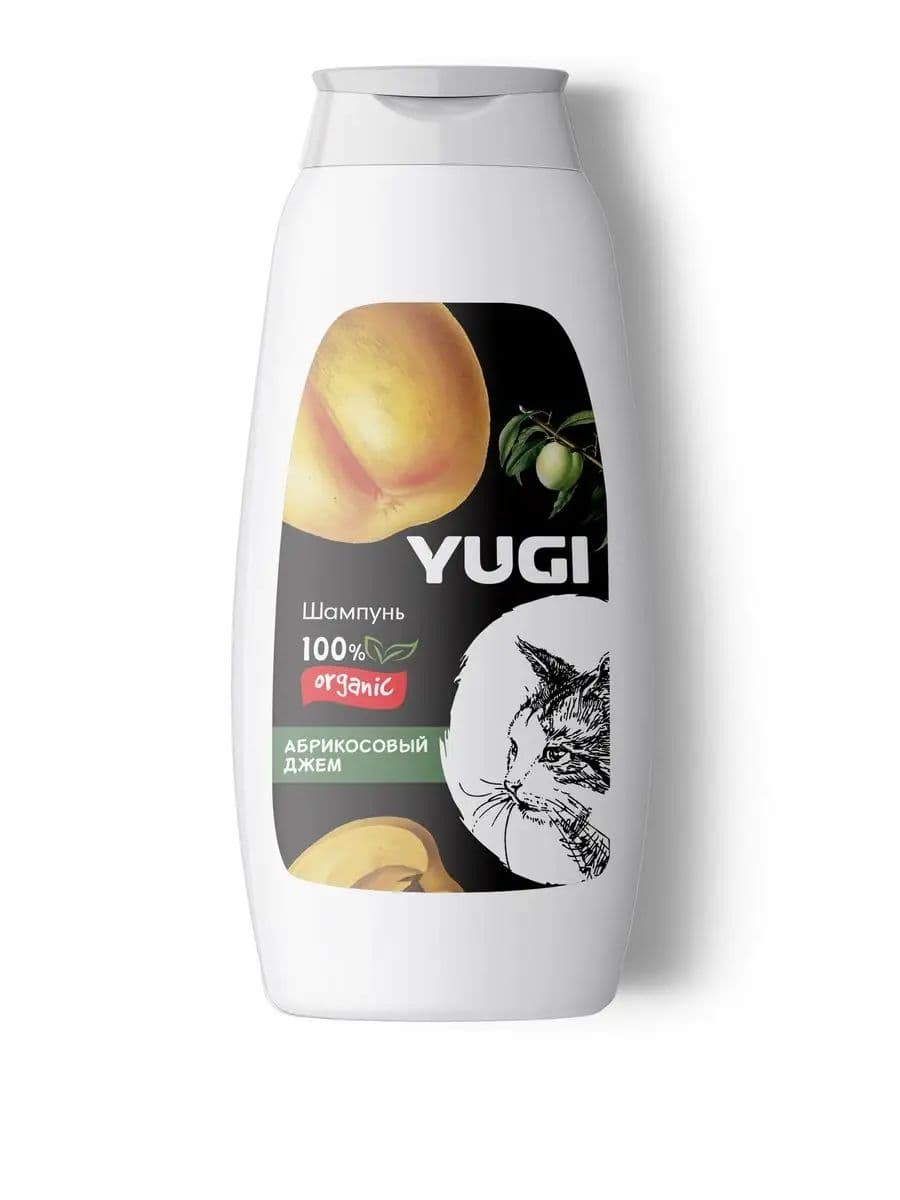 Шампунь YUGI для кошек и котят абрикосовый джем, 250 мл