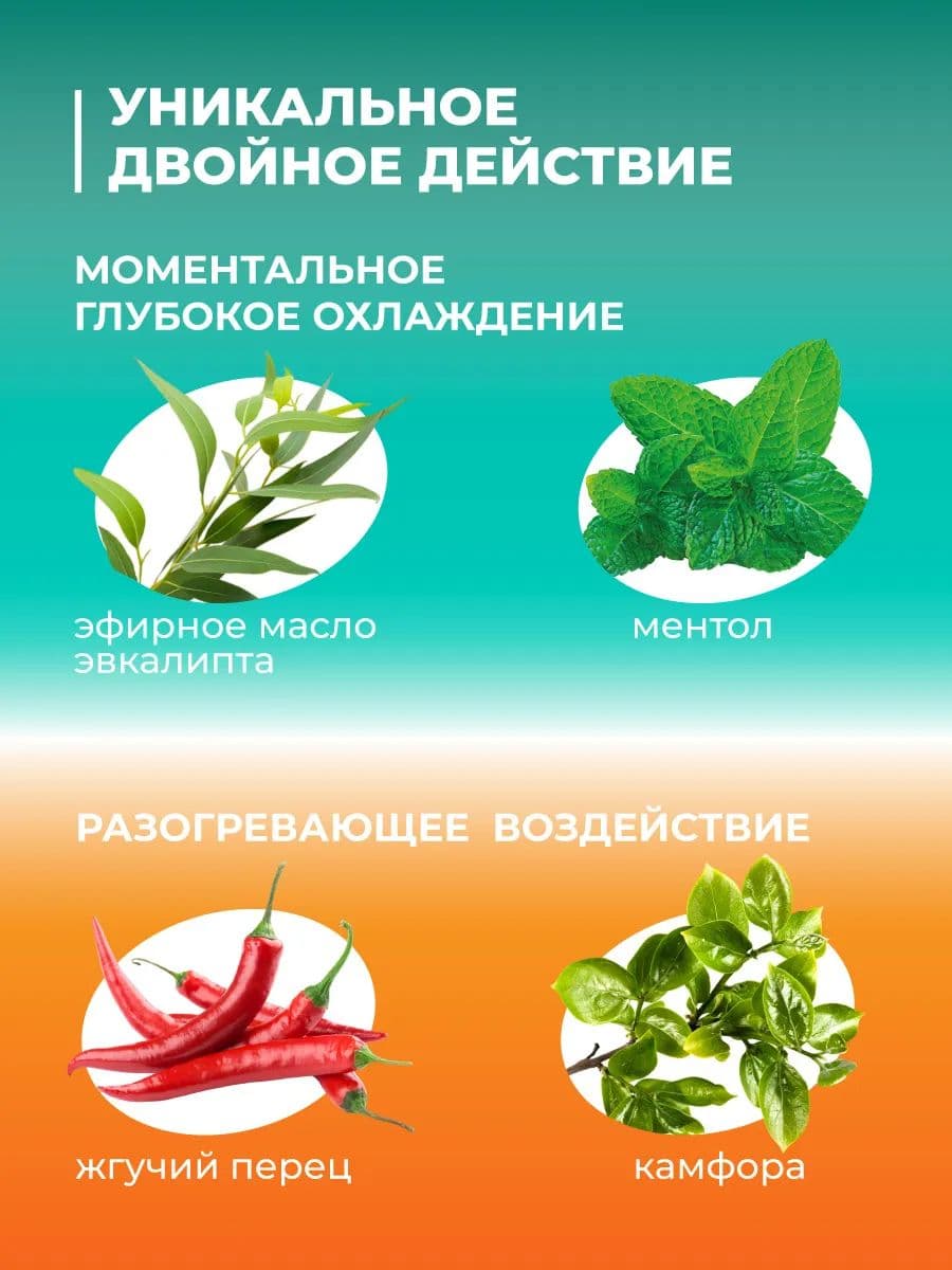 Гель двойного действия с камфорой и ментолом для лошадей ЗооVIP, 500 мл