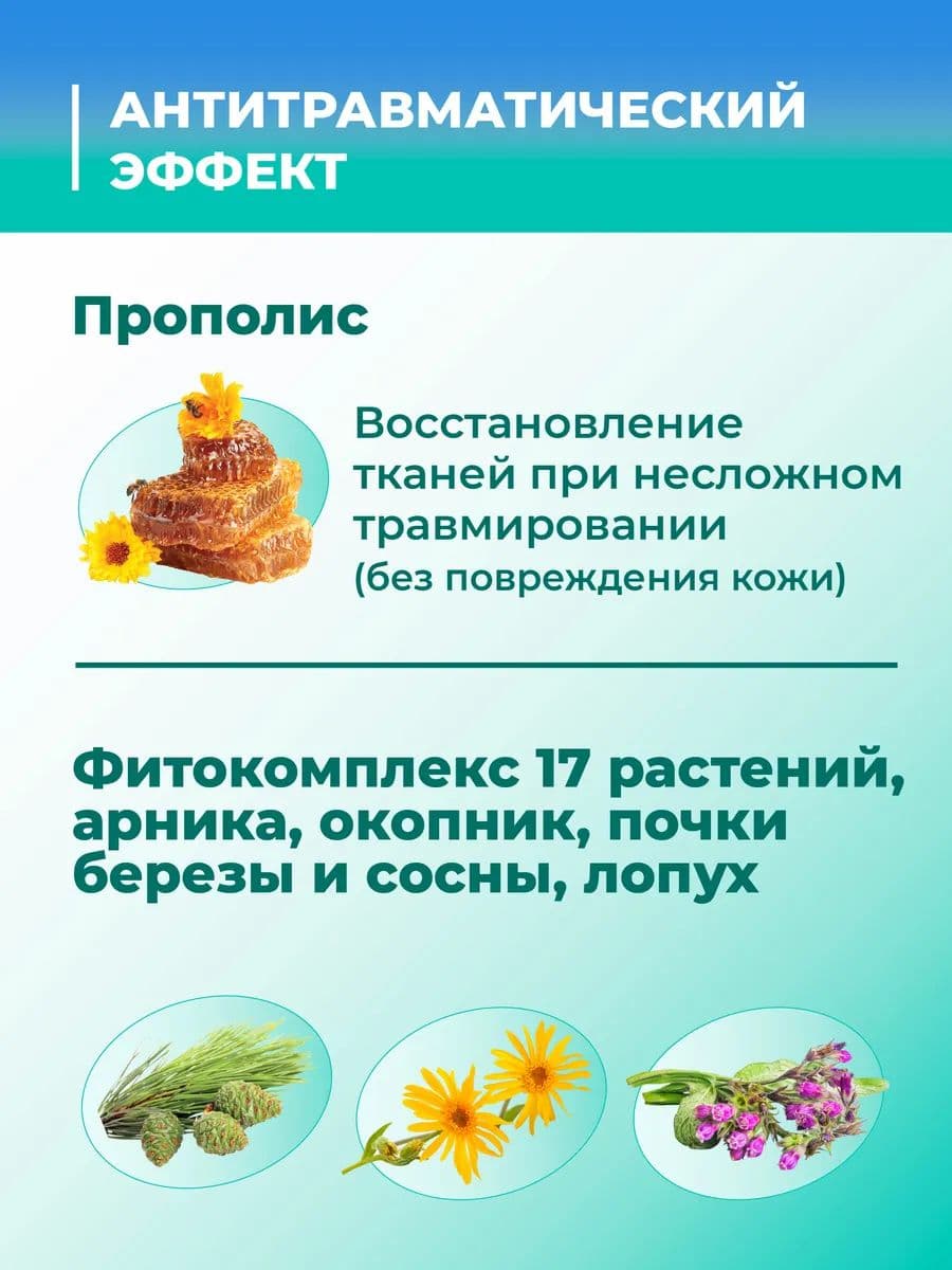 Гель охлаждающий ЗооVIP с антитравматическим фитокомплексом и ментолом для лошадей, 500 мл
