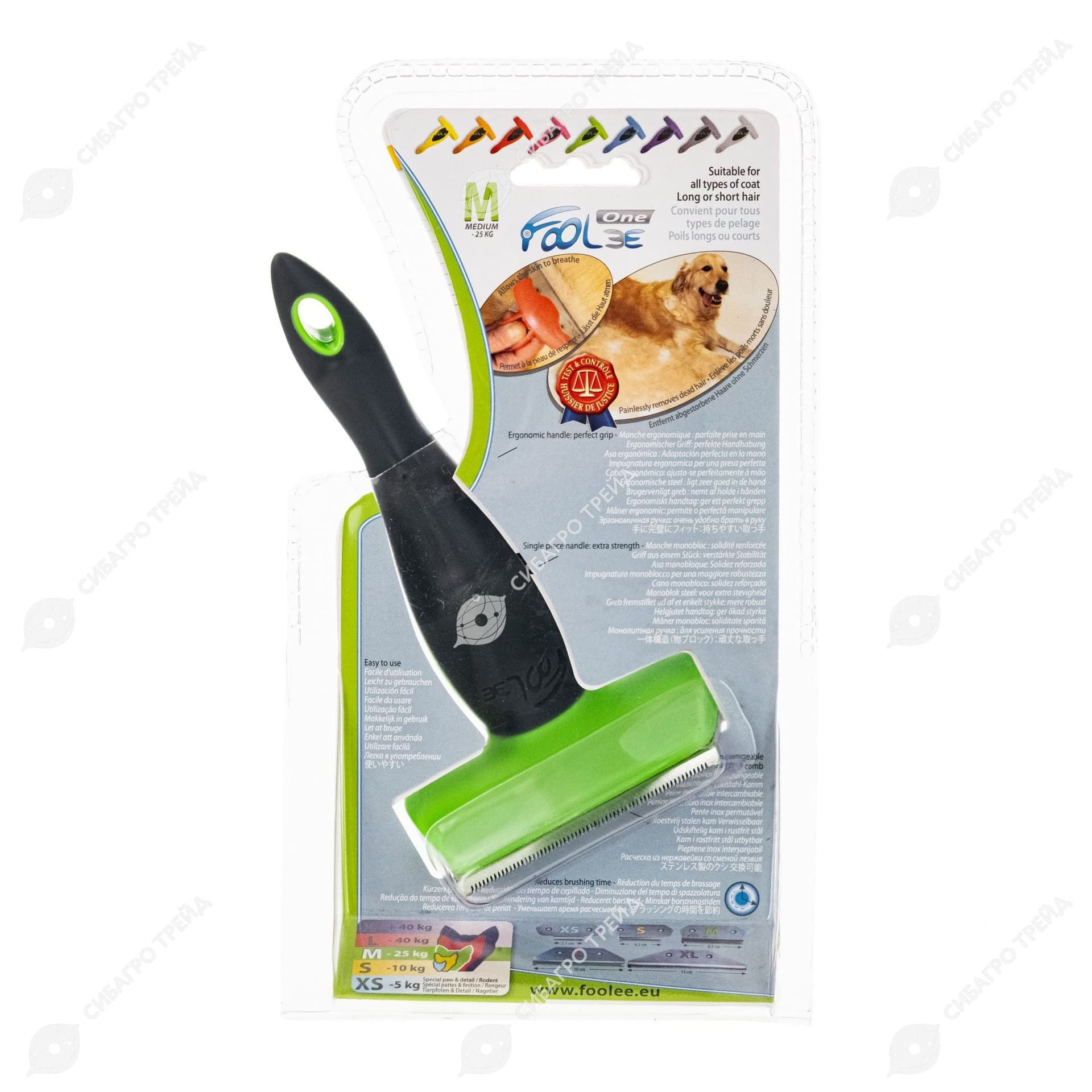 Расческа Foolee M 6,5 см для собак и кошек