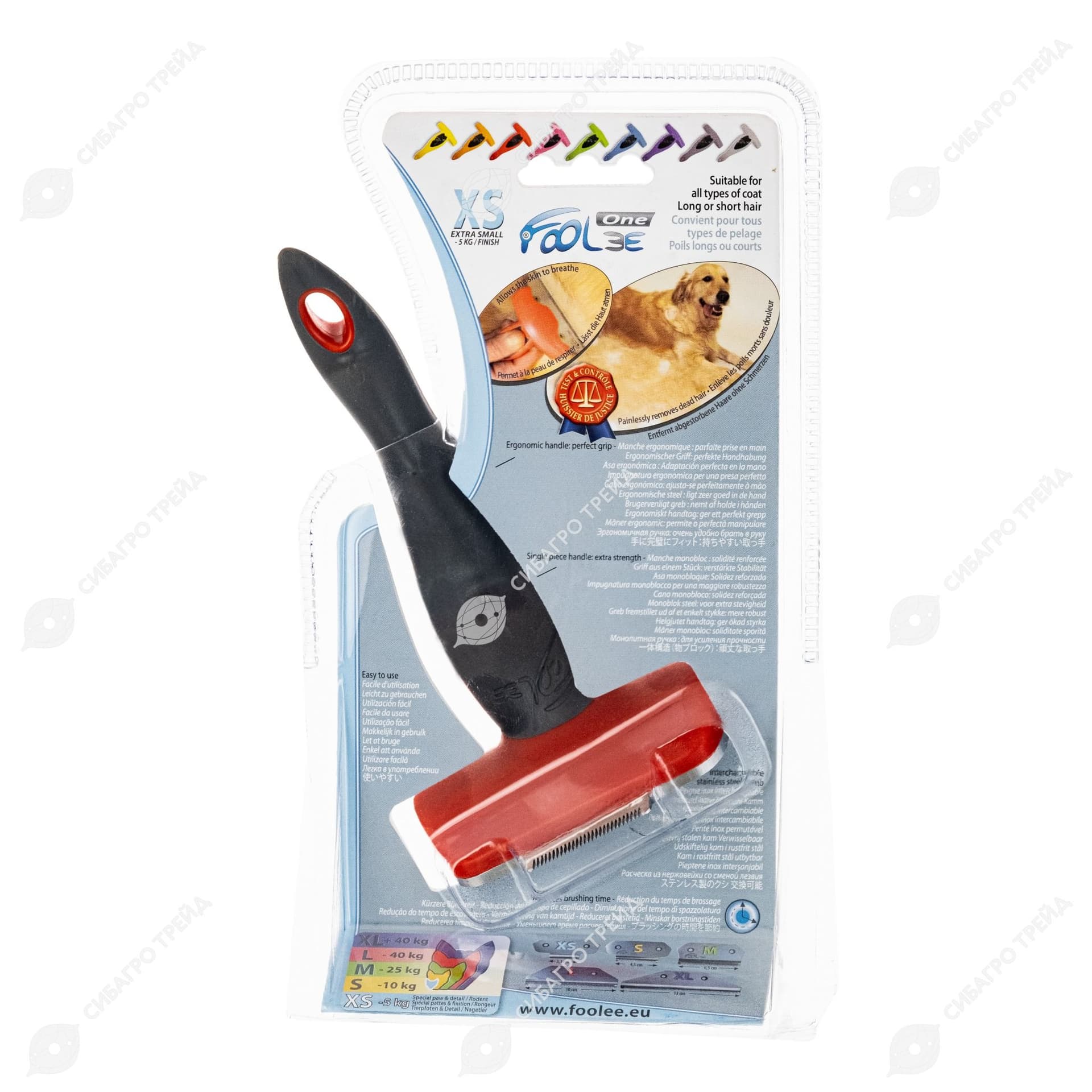 Расческа Foolee XS 3,1 см для собак и кошек
