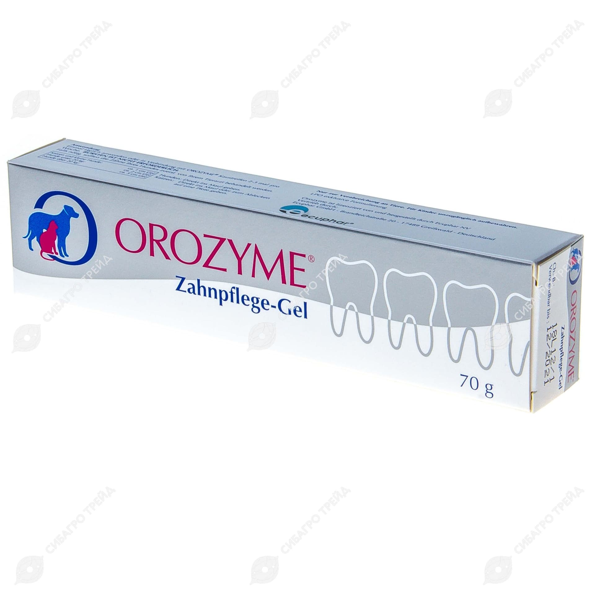 Orozyme гель для ухода за зубами собак и кошек, 70 г