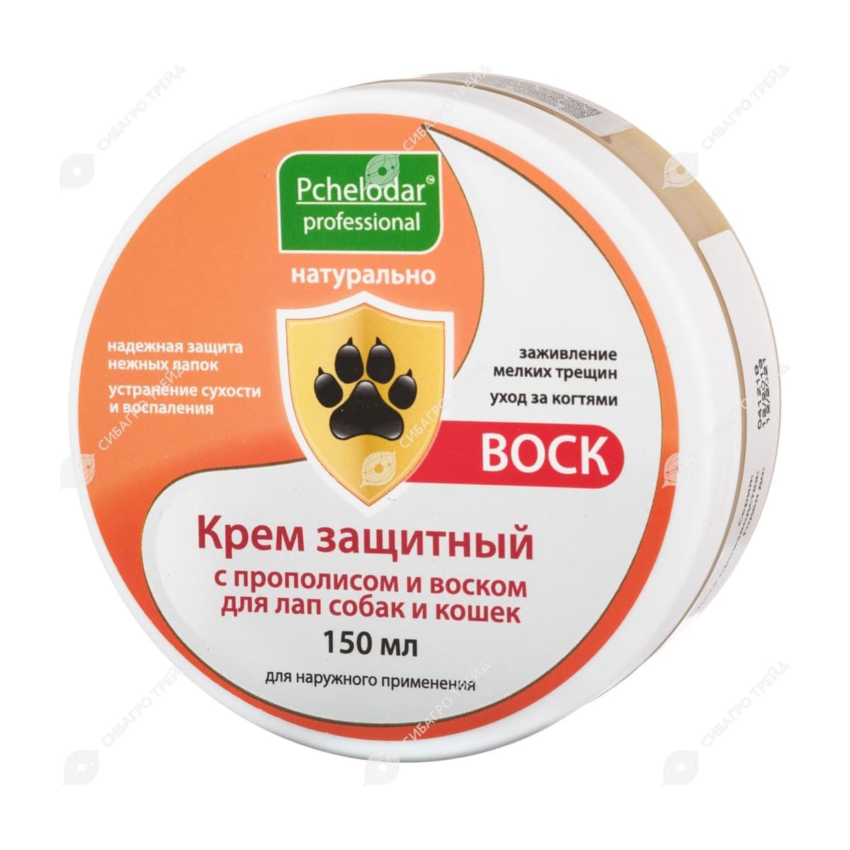 Крем Пчелодар защитный для лап с прополисом и воском 150мл (до 10.2026)