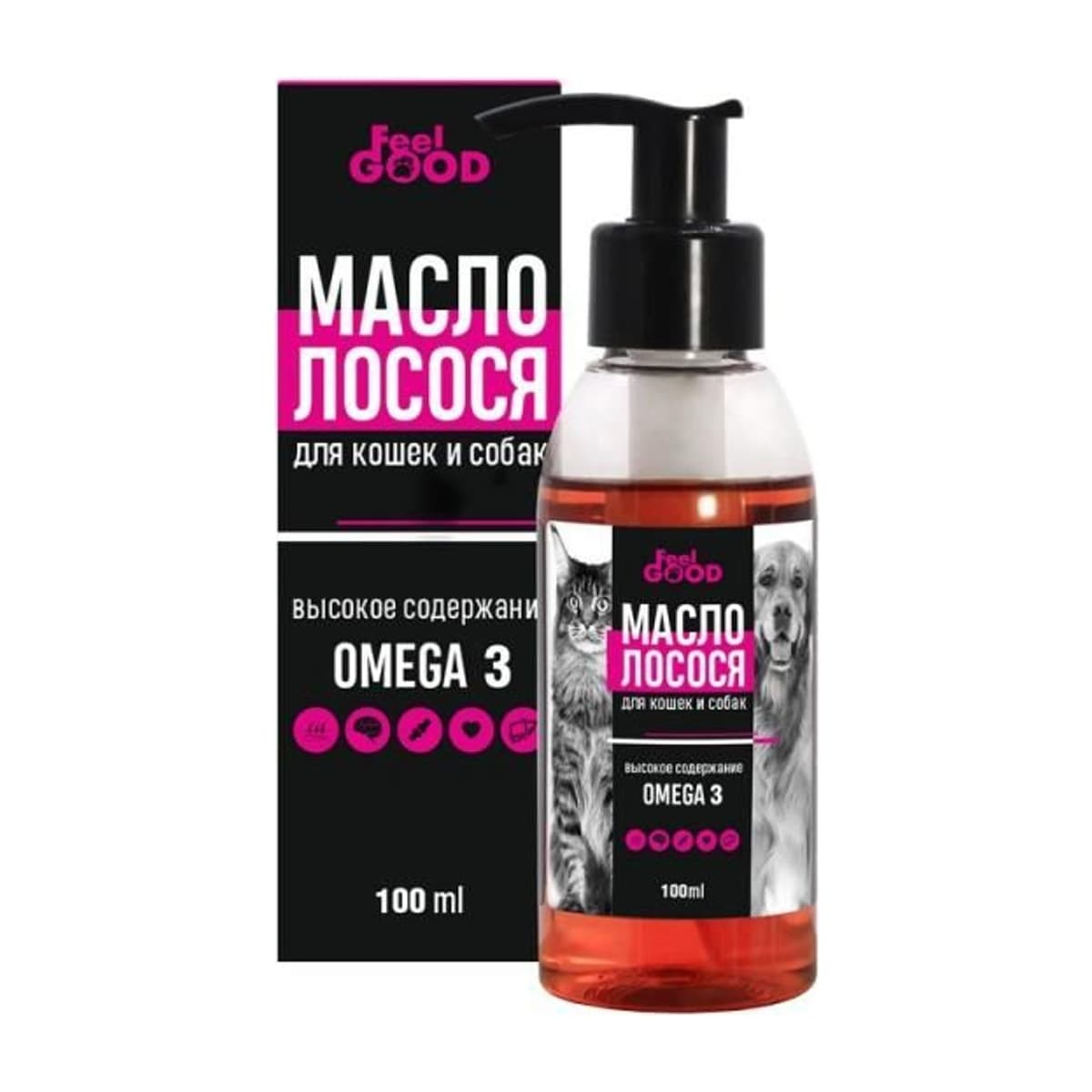 Масло лосося Омега 3, 100 мл FeelGOOD