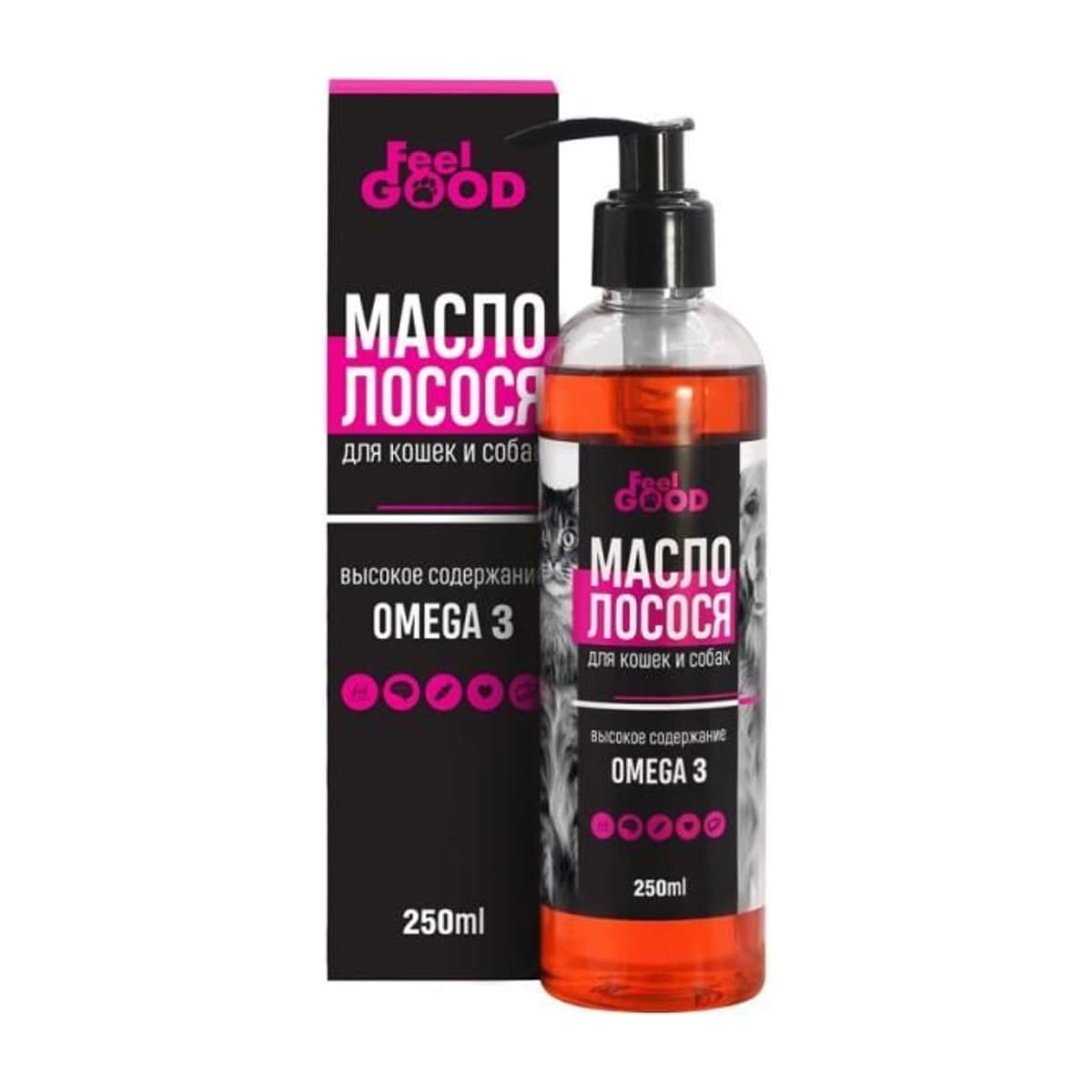 Масло лосося Омега 3, 250 мл FeelGOOD