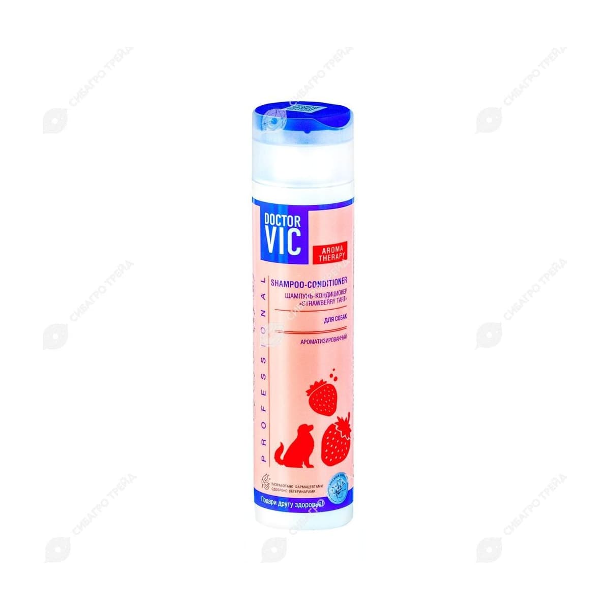 Шампунь-кондиционер DOCTOR VIC "Strawberry tart" для собак, фл. 250 мл