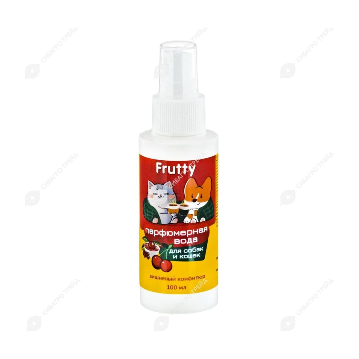Парфюмерная вода Frutty Вишневый конфитюр для собак и кошек 100мл