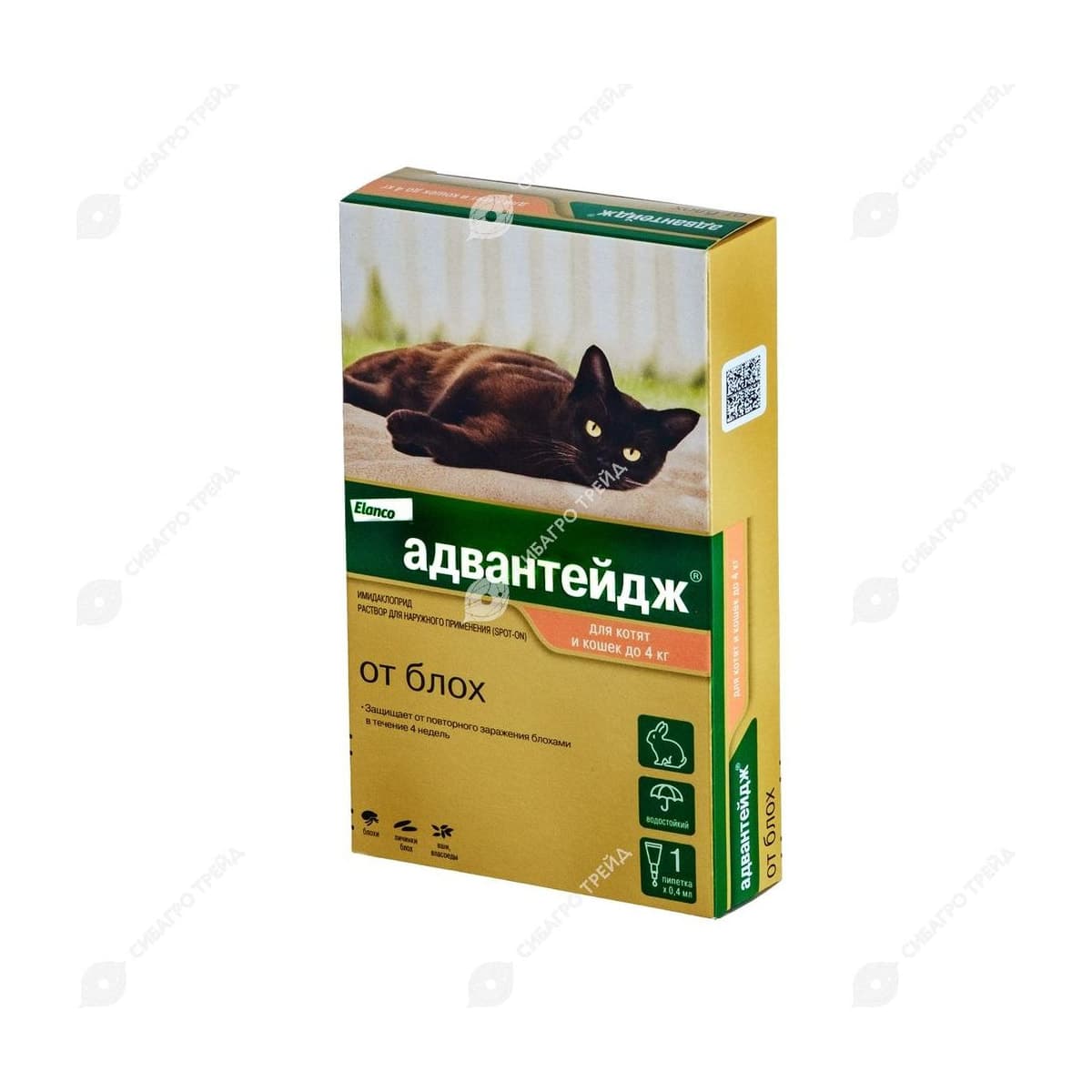 Адвантейдж 40 д/кош до 4 кг 1 ПИПЕТКА 0,4мл (до 05.2030)