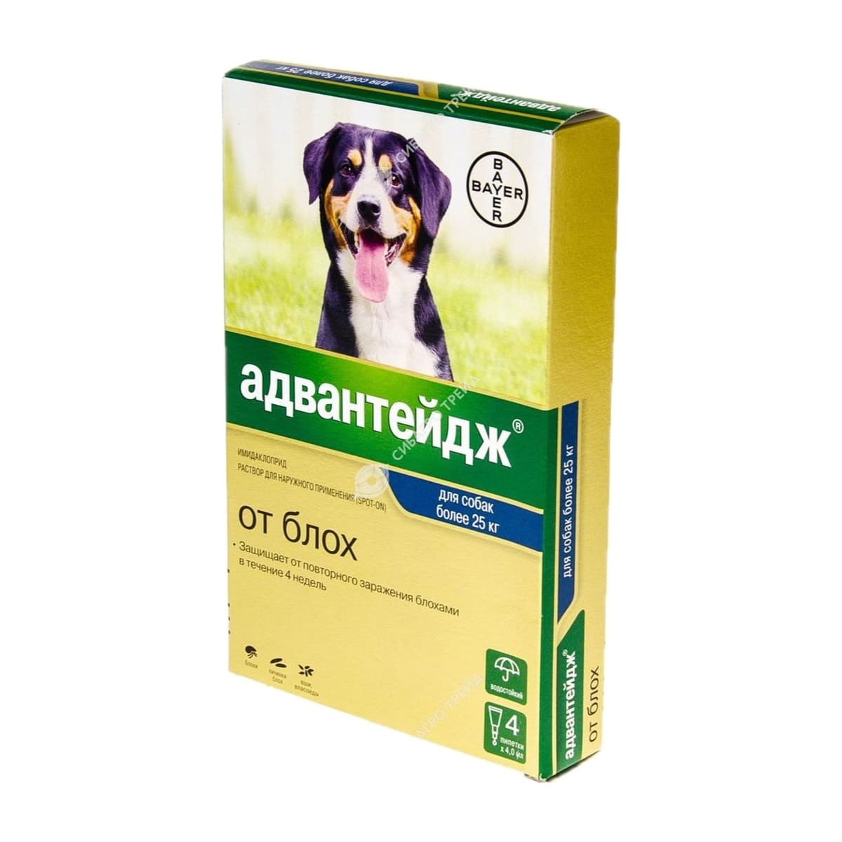 Адвантейдж для собак более 25 кг уп.4 пипетки (до 05.2030)
