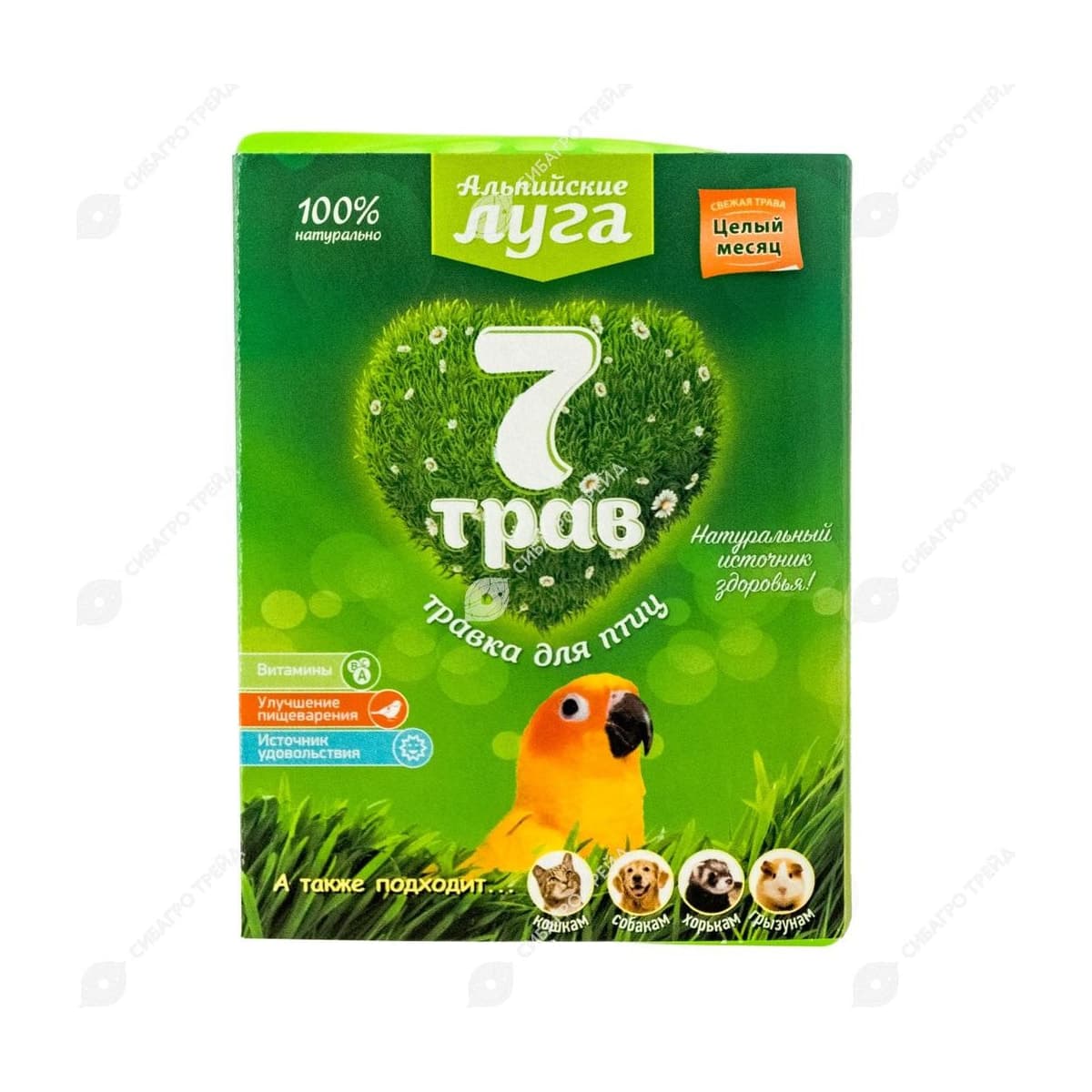 Травка для птиц (лоток) Альпийские Луга 7 трав