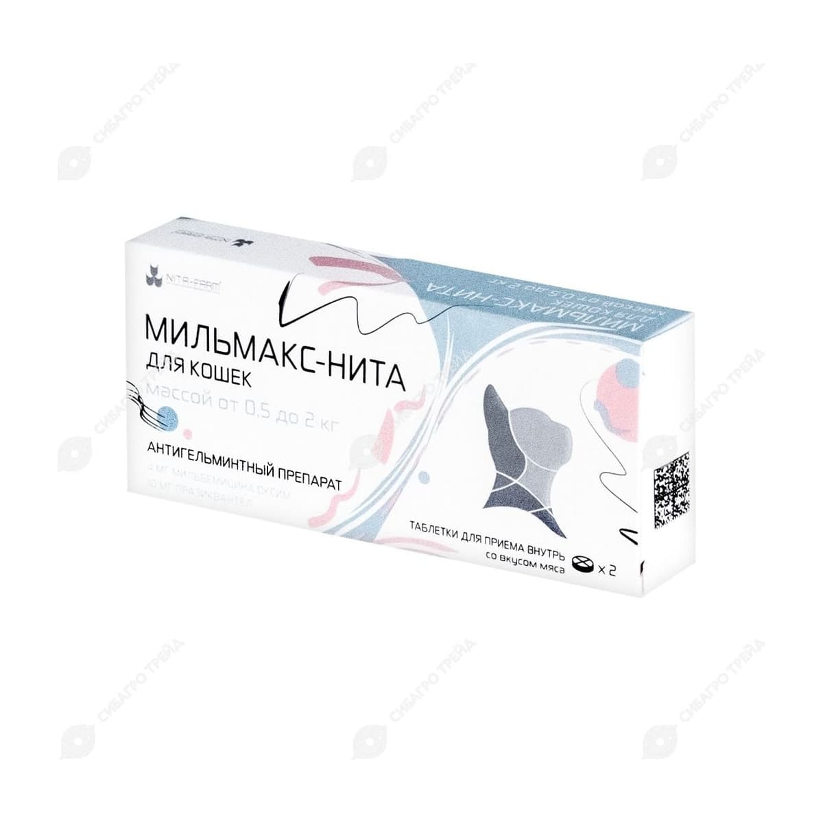 Препарат Мильмакс-Нита для кошек 0,5-2 кг, 2 табл. pet