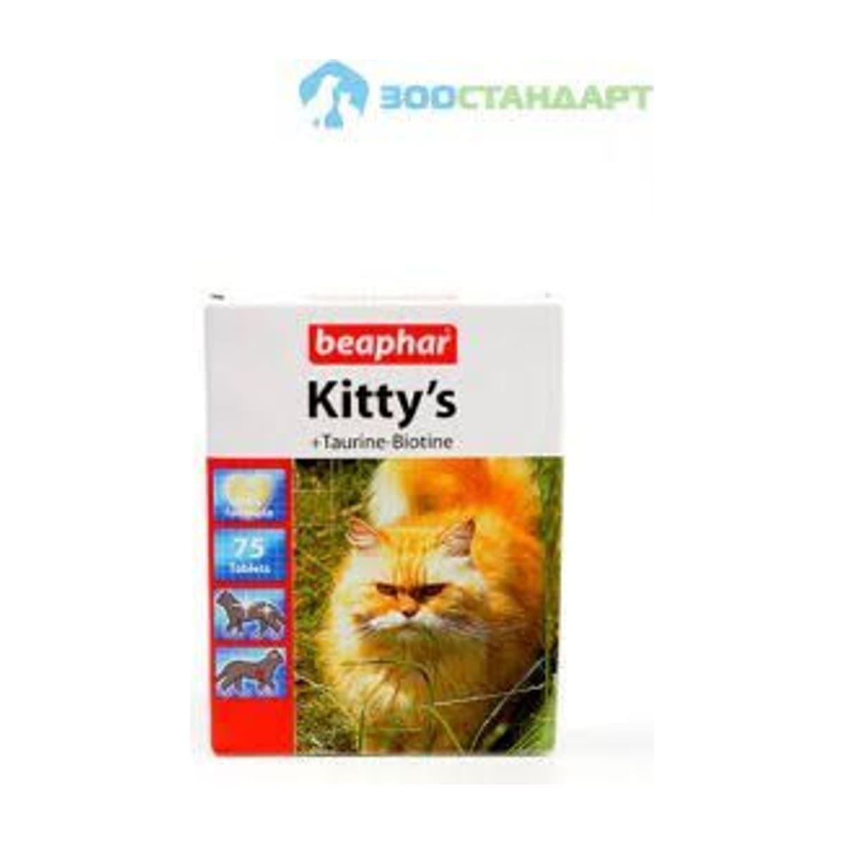 Витамины Беафар "Kittys+Taurine+Biotin" для кошек 75таб. /12509/