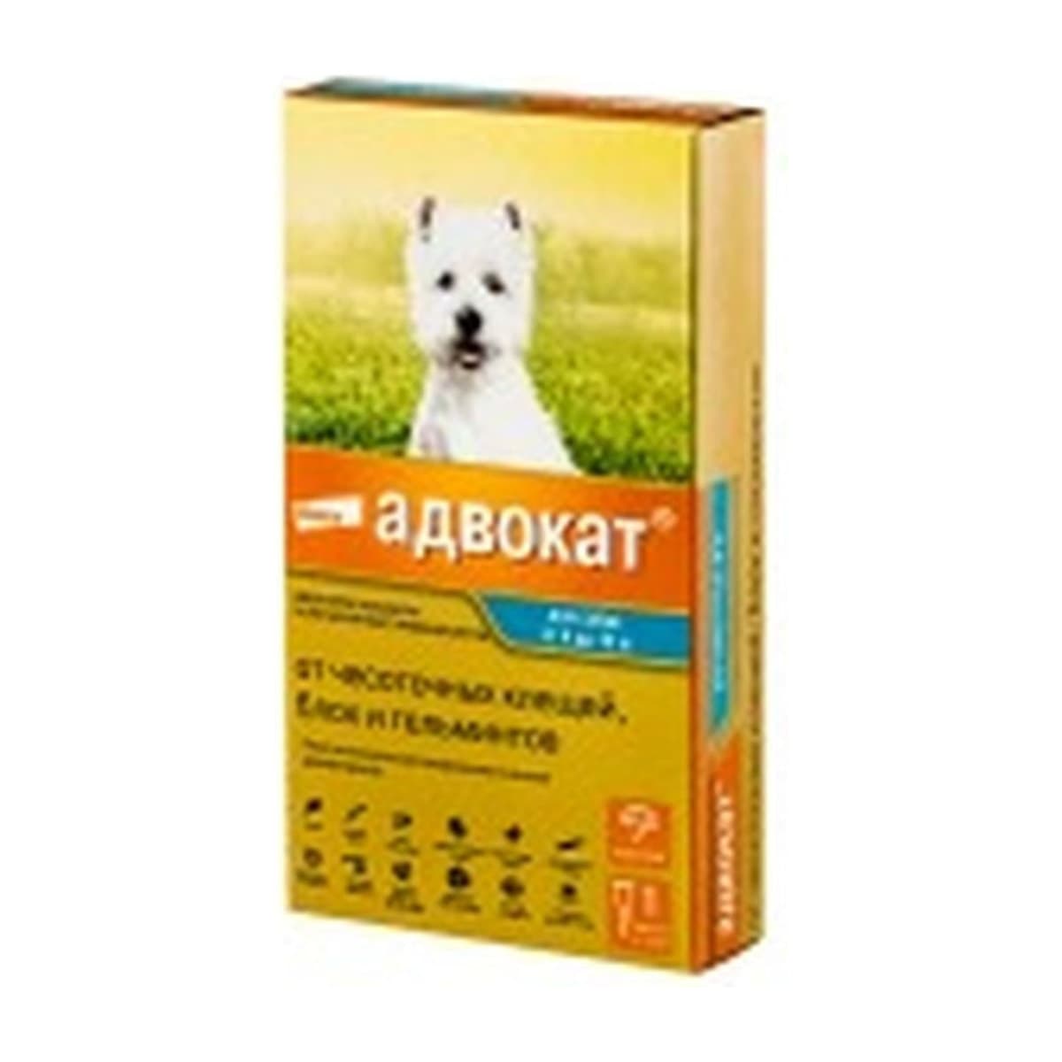 Адвокат для собак 4-10 кг, 1 пипетка