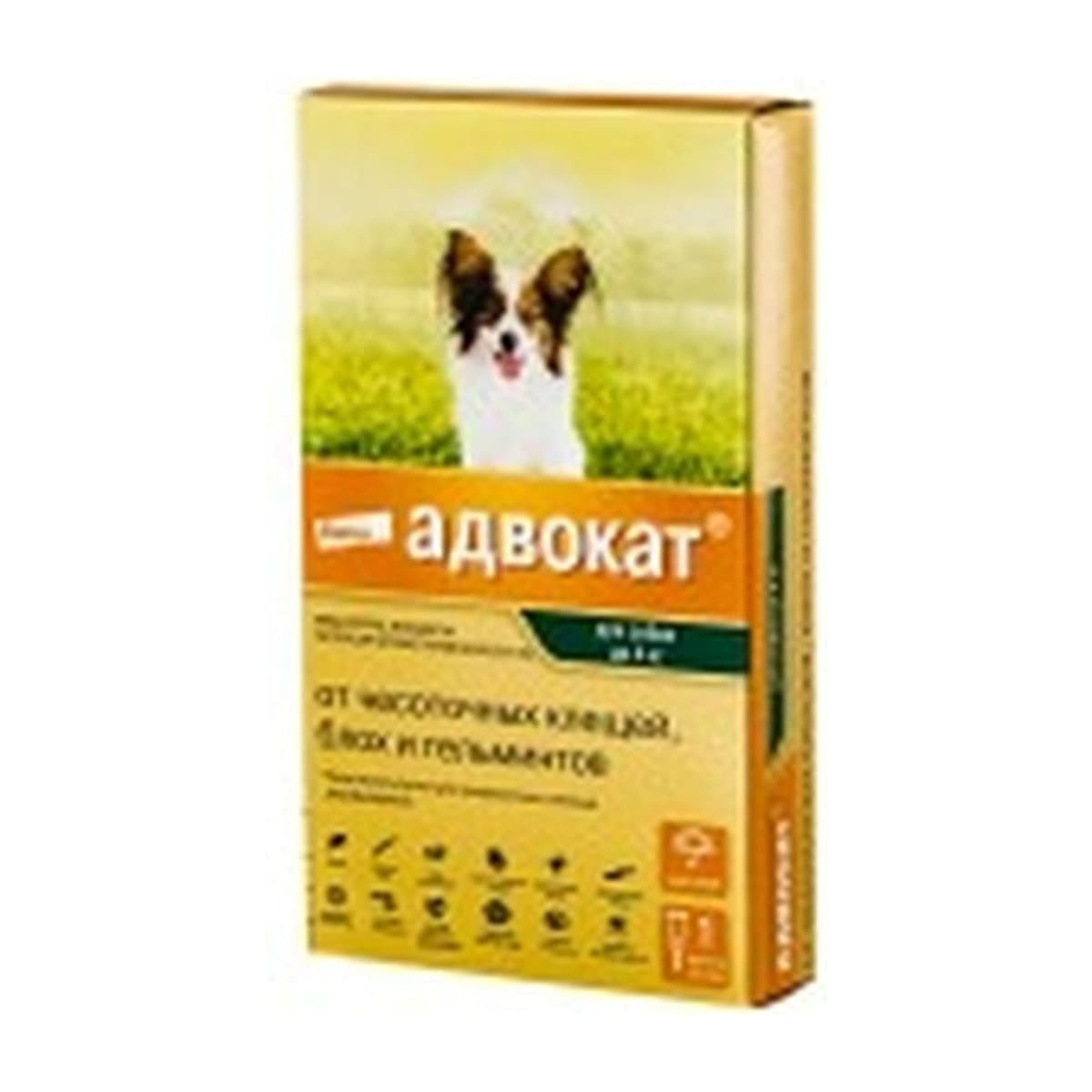 Адвокат для собак до 4 кг, 1 пипетка