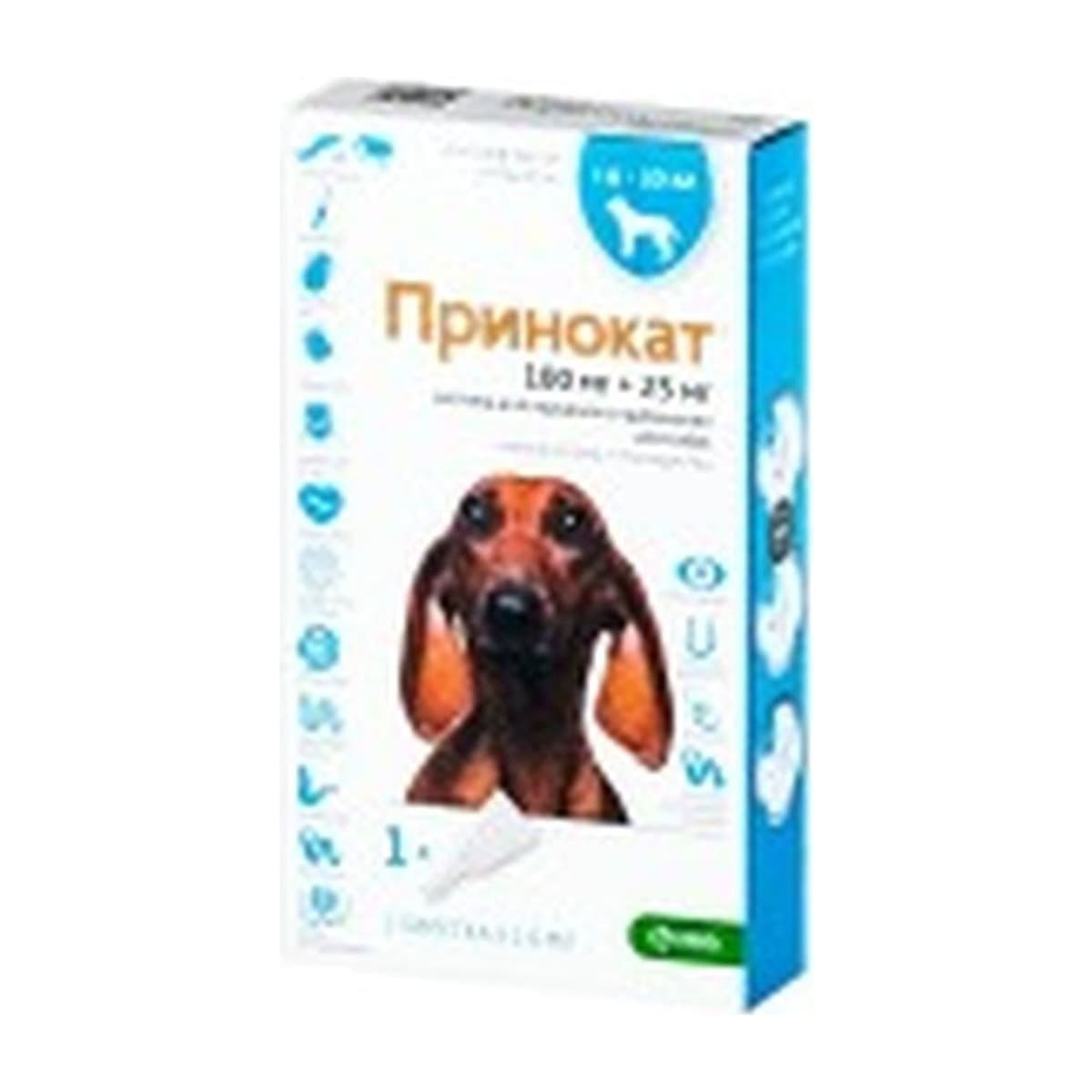 Принокат для собак 4-10 кг 100/25 мг, 1мл, 1 пипетка