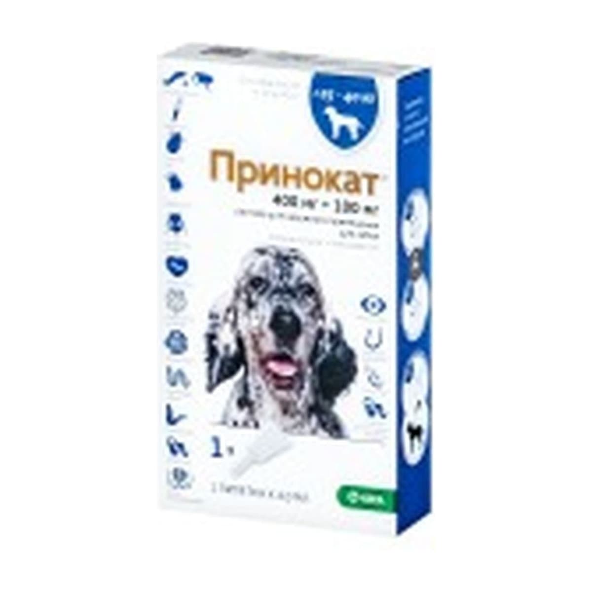 Принокат для собак 25-40 кг 400/100мг, 4мл, 1 пипетка